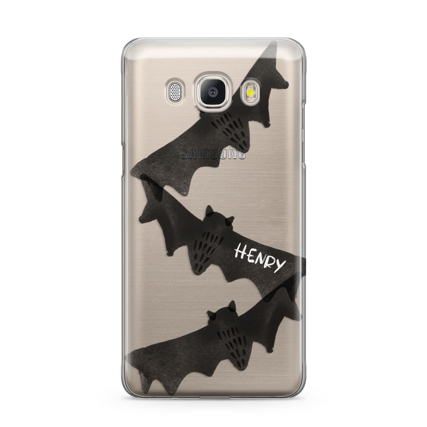 Halloween Custom Black Bats Samsung Galaxy J5 2016 Case