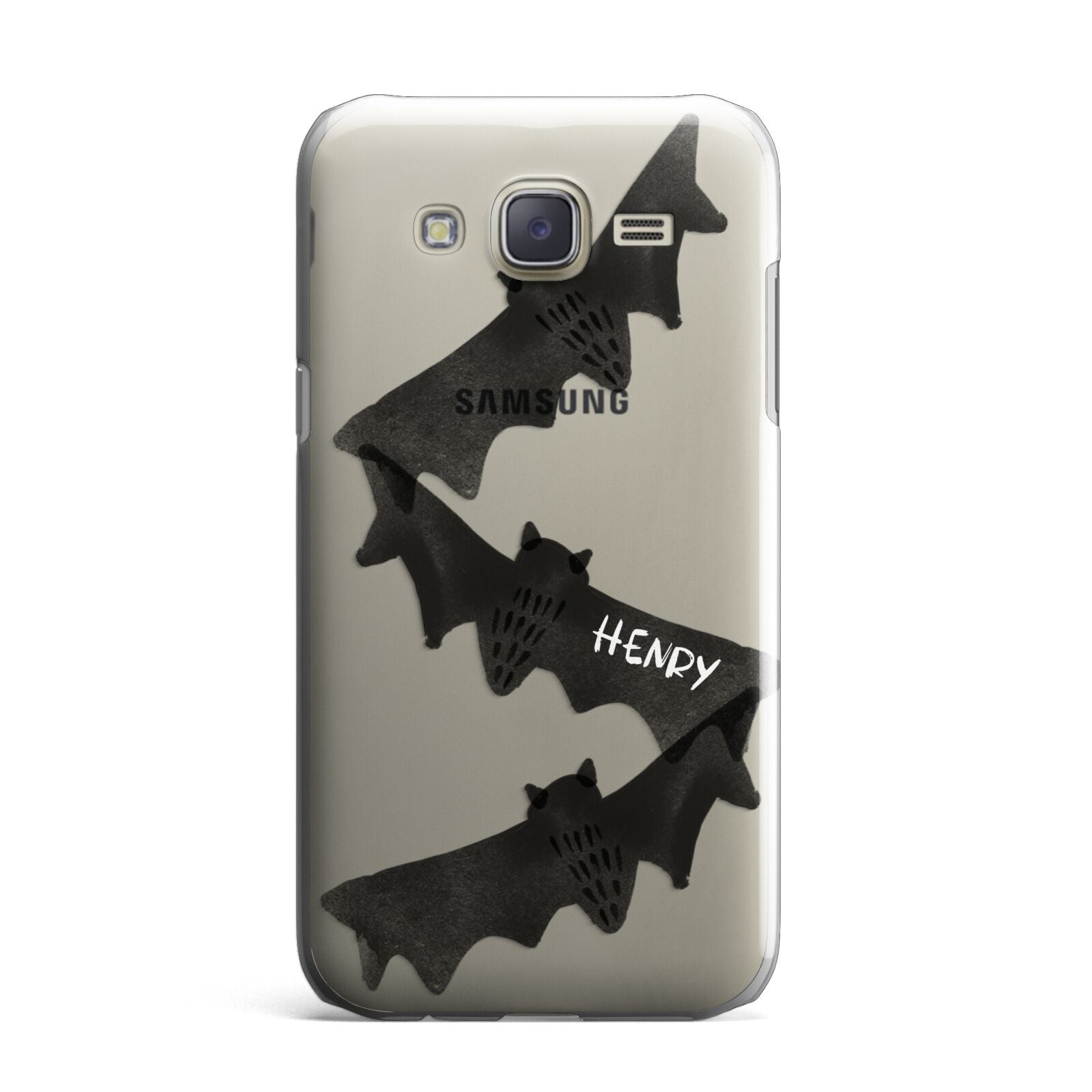 Halloween Custom Black Bats Samsung Galaxy J7 Case