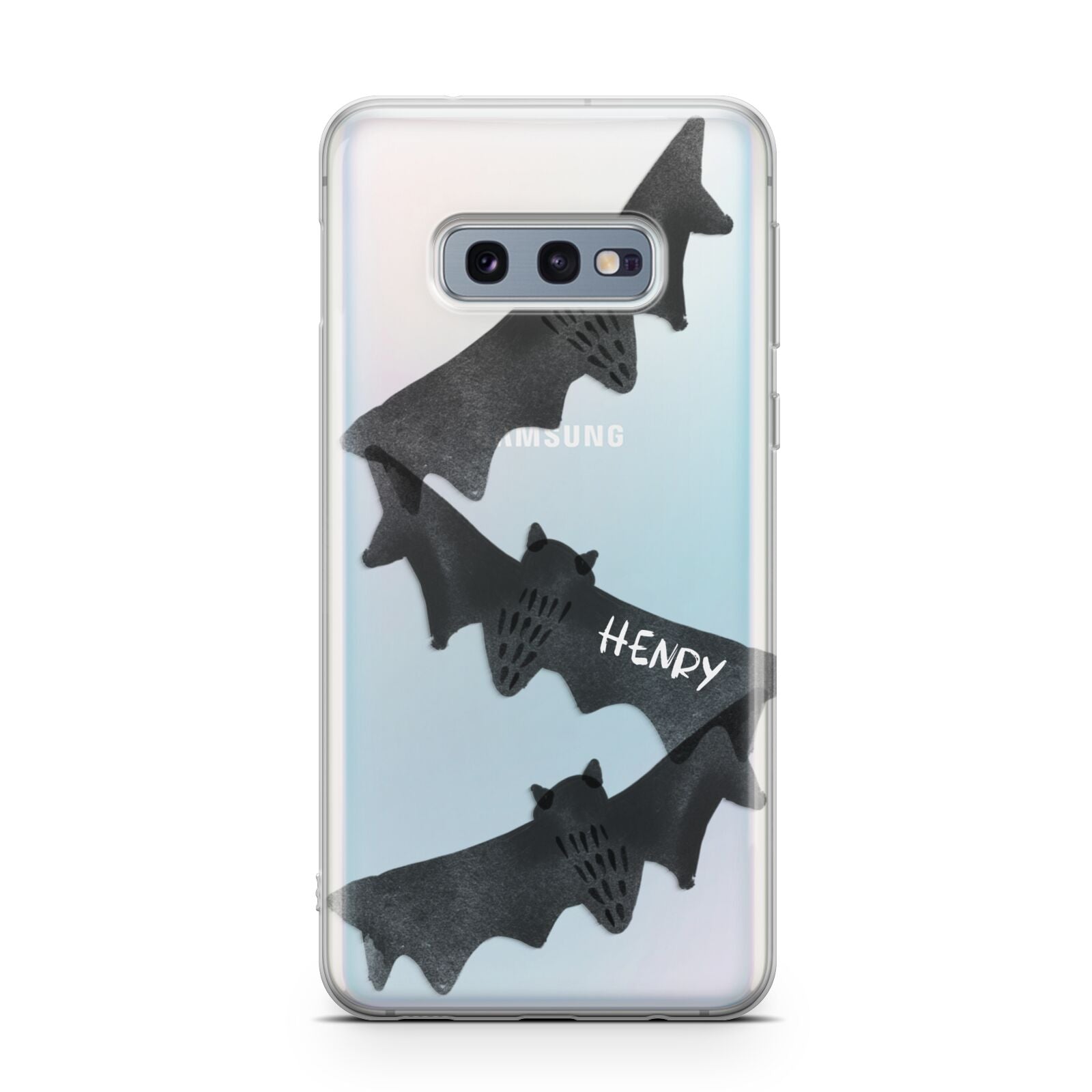 Halloween Custom Black Bats Samsung Galaxy S10E Case