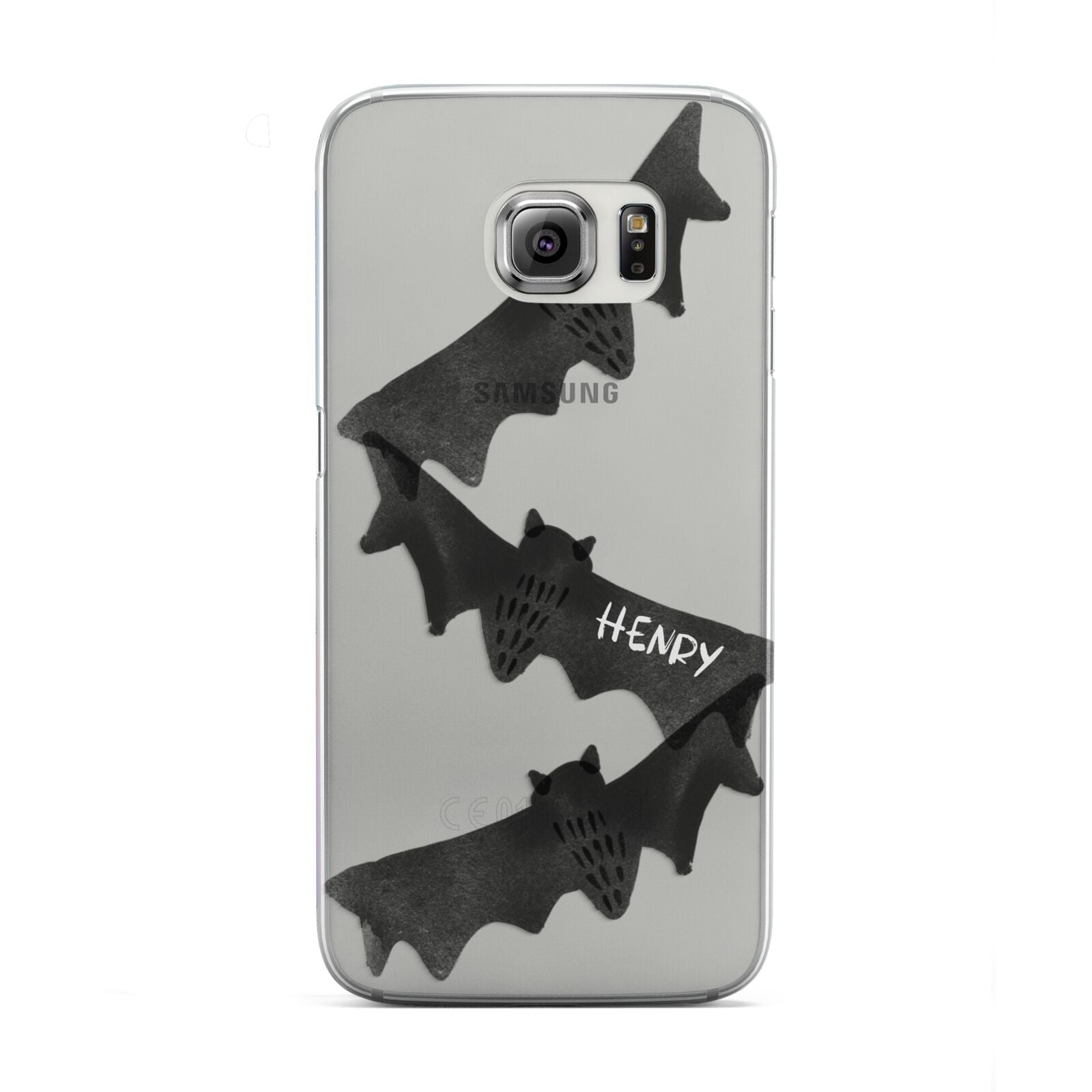 Halloween Custom Black Bats Samsung Galaxy S6 Edge Case