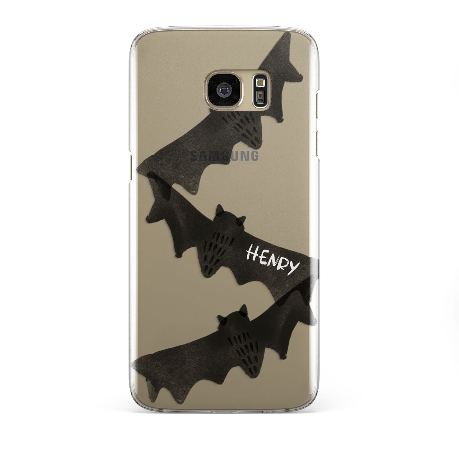 Halloween Custom Black Bats Samsung Galaxy S7 Edge Case