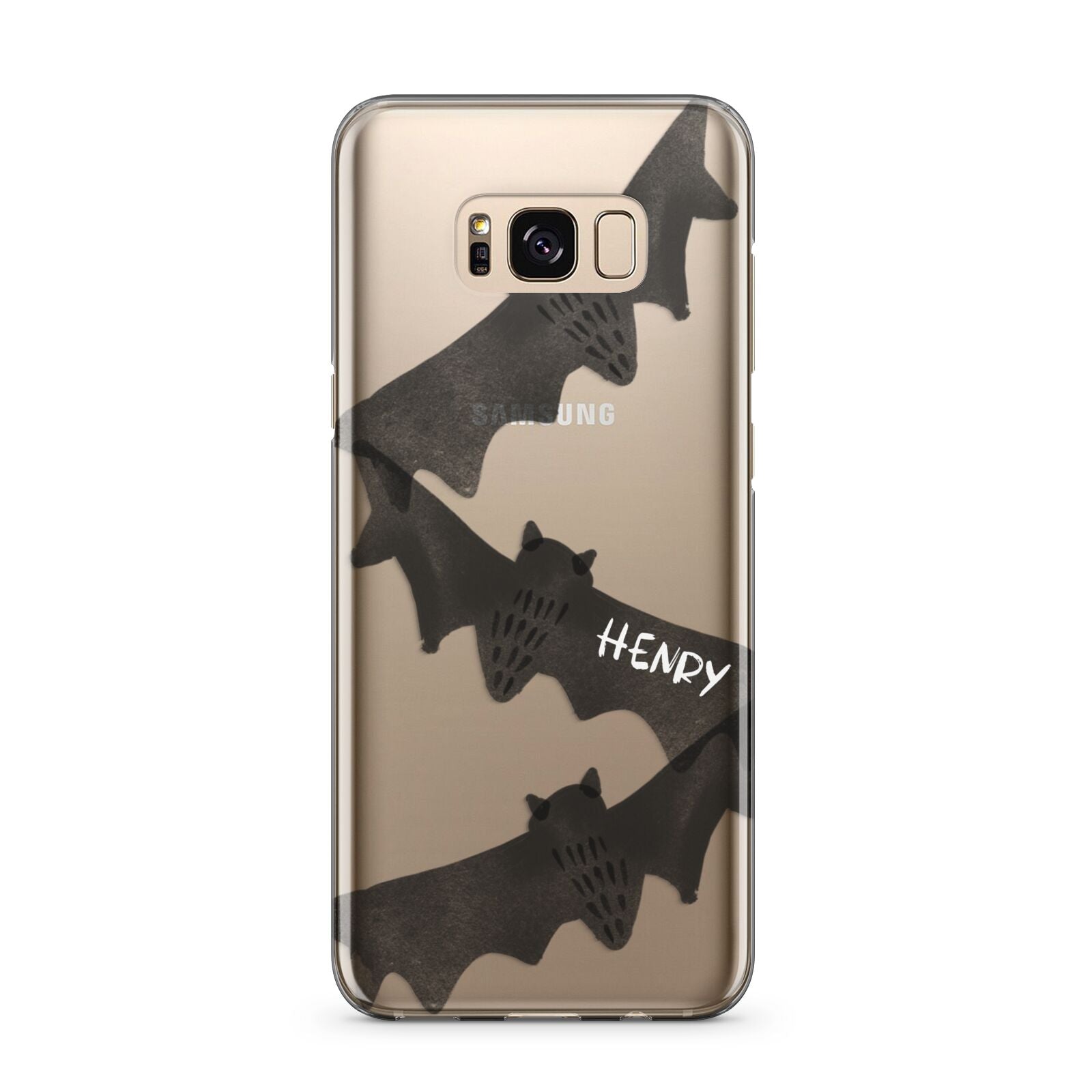 Halloween Custom Black Bats Samsung Galaxy S8 Plus Case