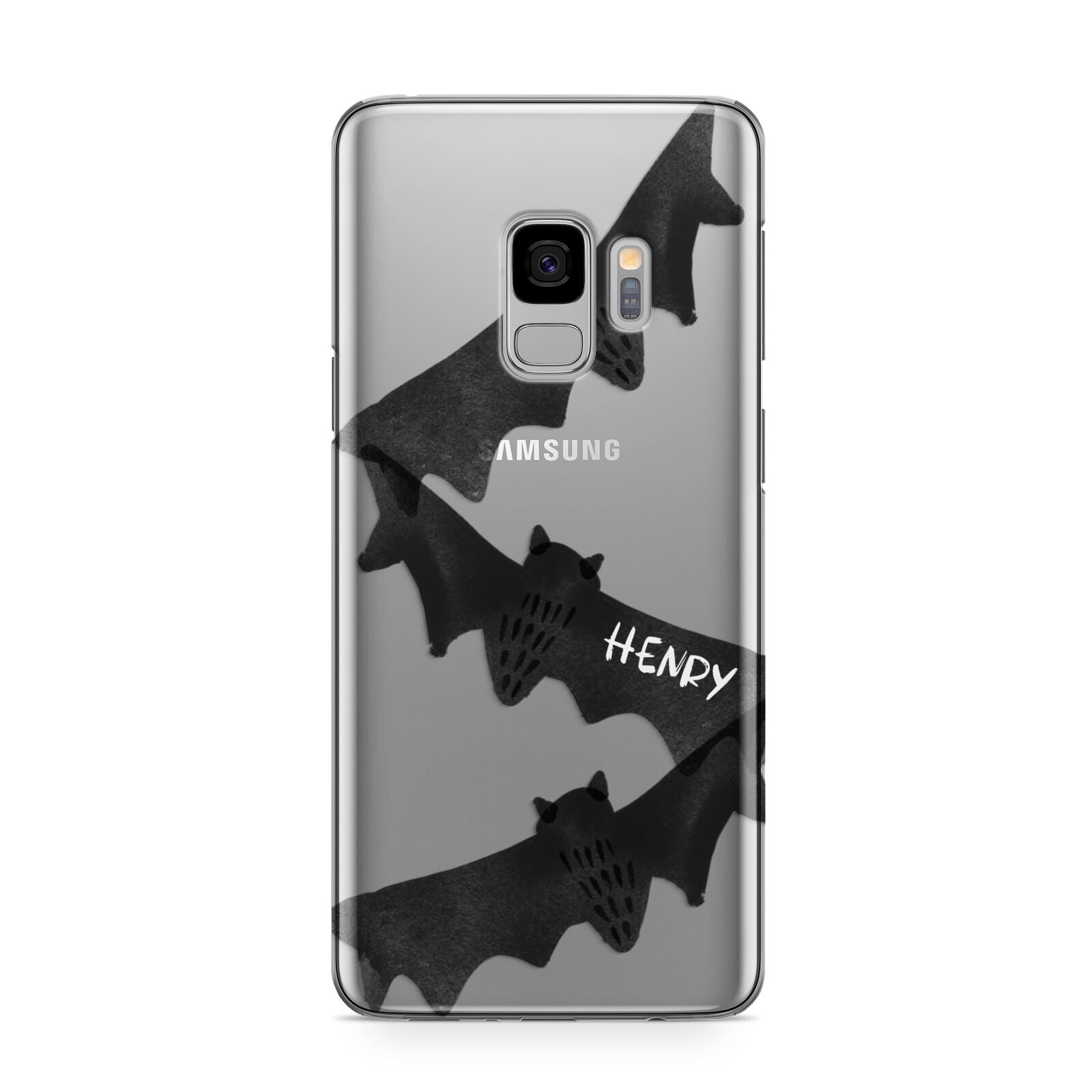 Halloween Custom Black Bats Samsung Galaxy S9 Case