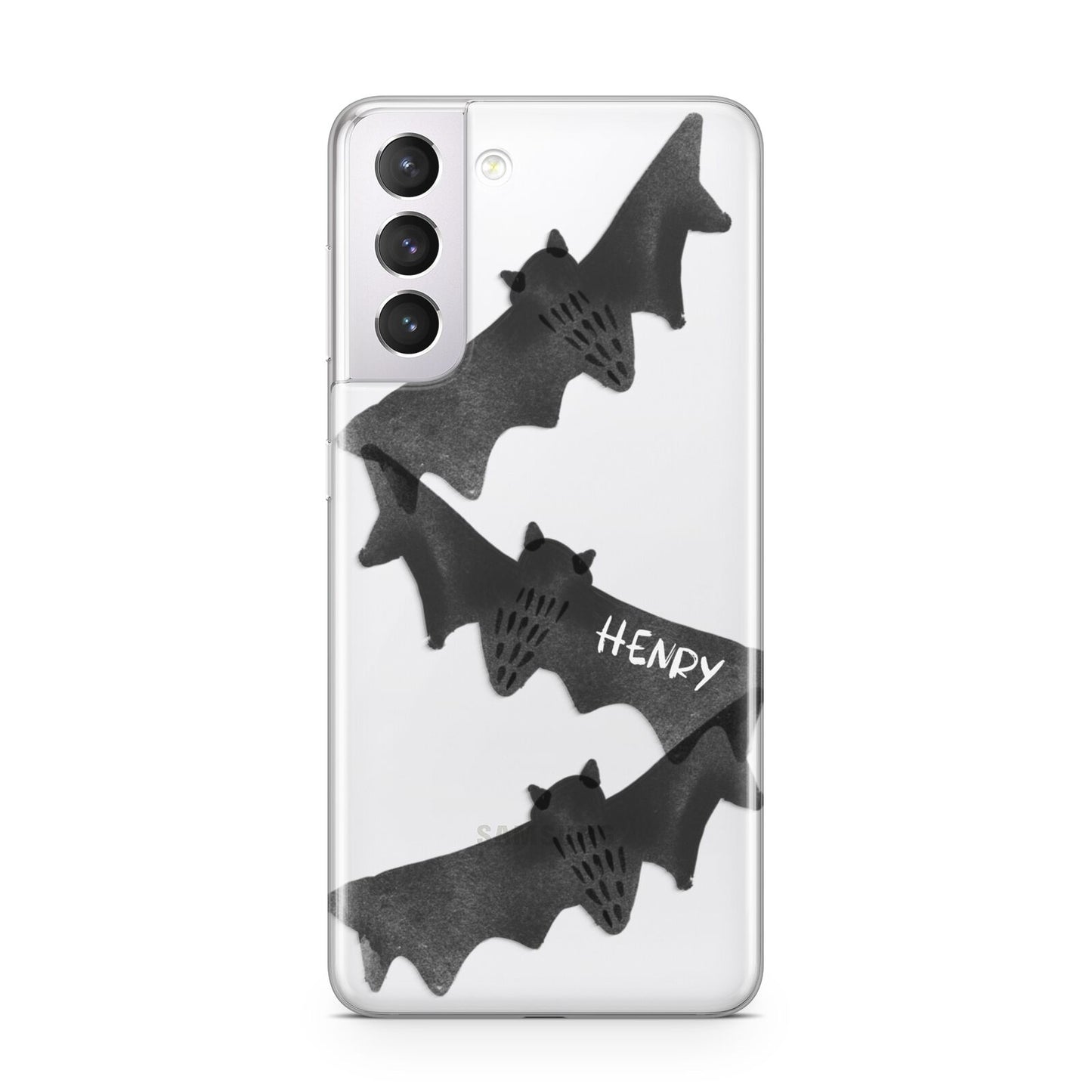 Halloween Custom Black Bats Samsung S21 Case