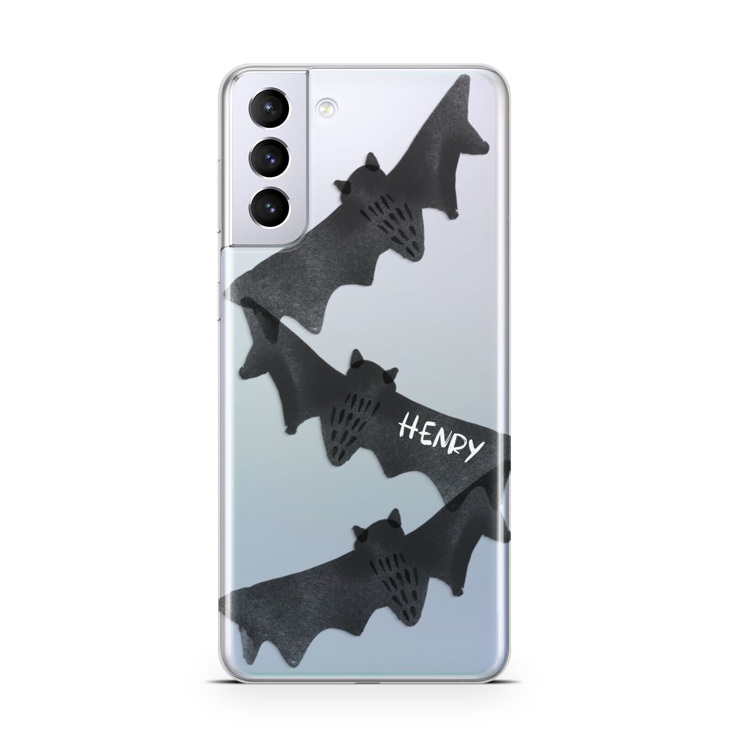 Halloween Custom Black Bats Samsung S21 Plus Case