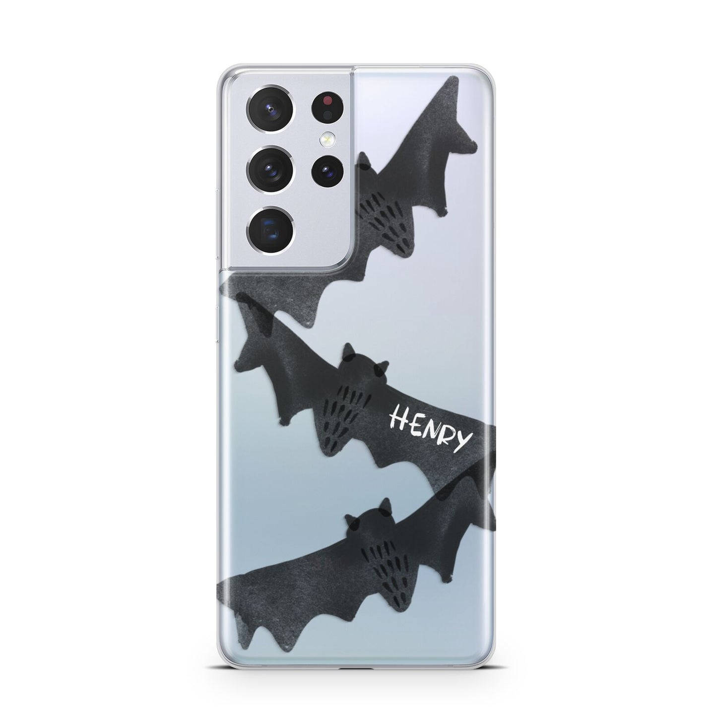 Halloween Custom Black Bats Samsung S21 Ultra Case