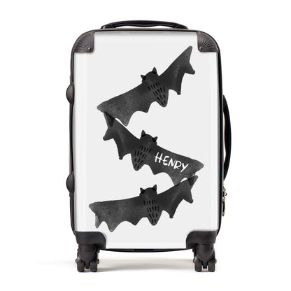 Halloween Custom Black Bats Suitcase