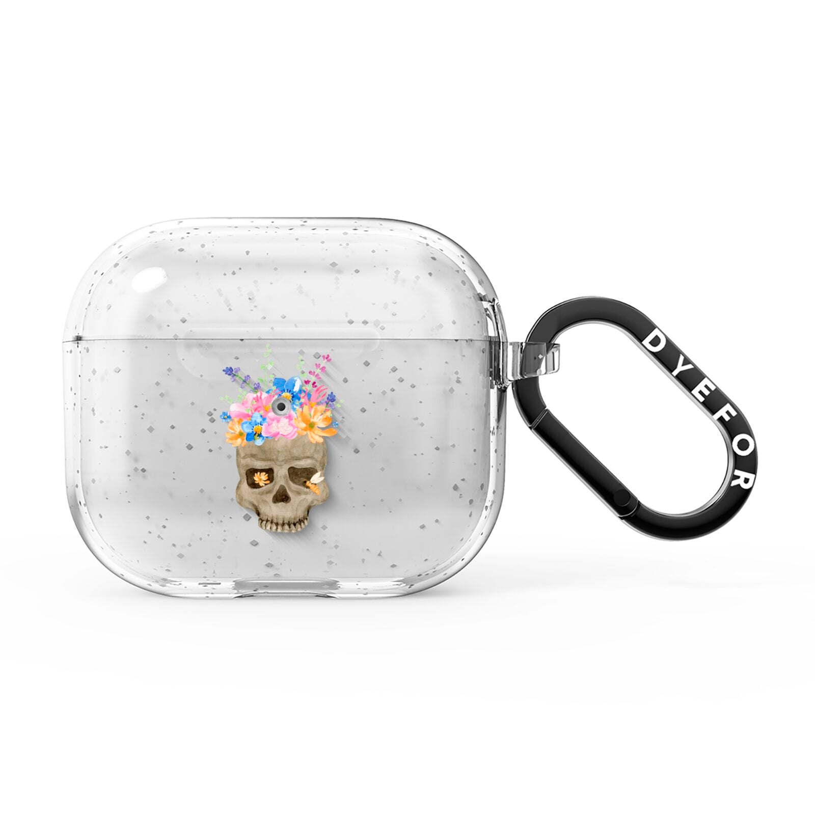 Halloween Flower Skull AirPods Glitter Case 3rd Gen