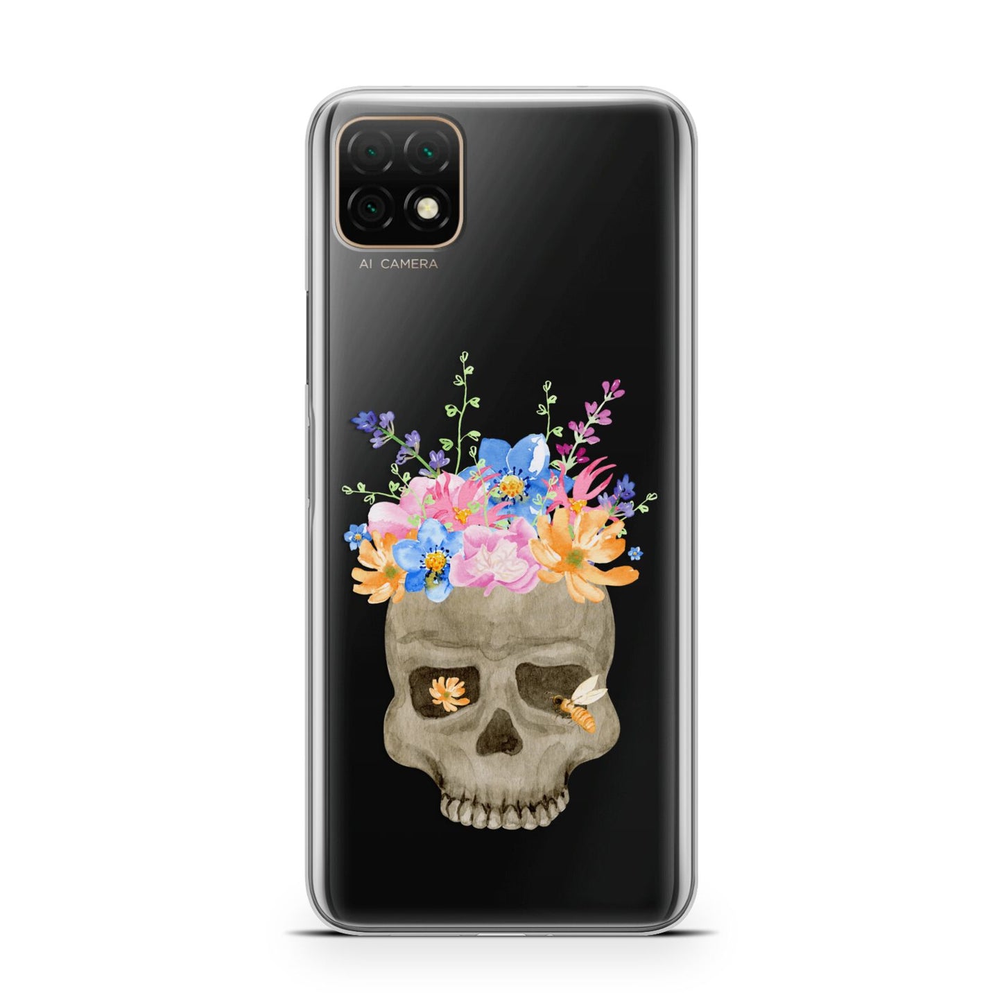 Halloween Flower Skull Huawei Enjoy 20 Phone Case