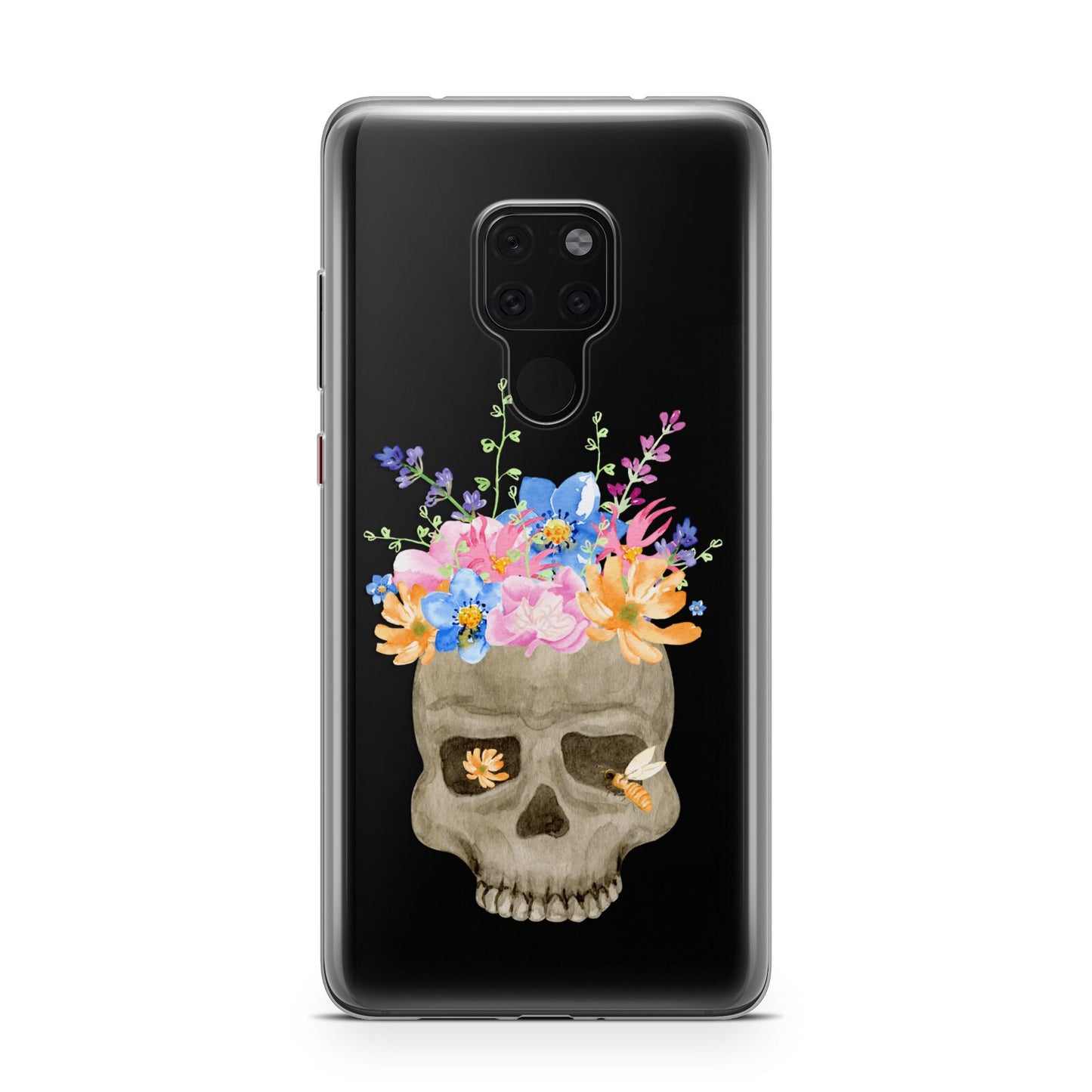 Halloween Flower Skull Huawei Mate 20 Phone Case