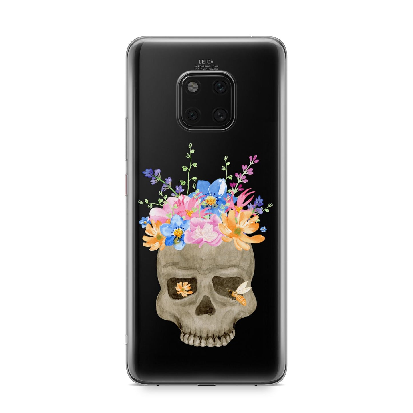 Halloween Flower Skull Huawei Mate 20 Pro Phone Case