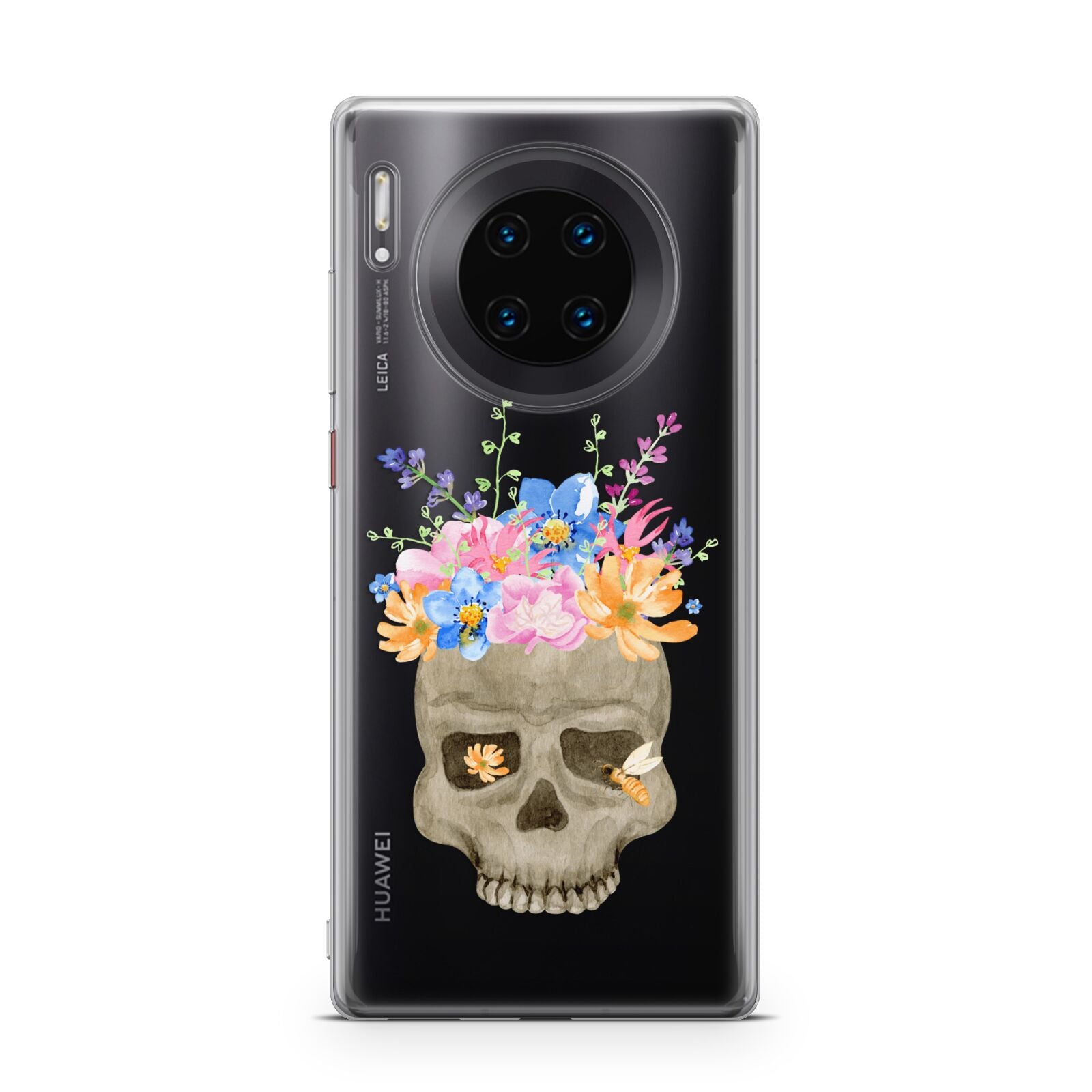 Halloween Flower Skull Huawei Mate 30 Pro Phone Case