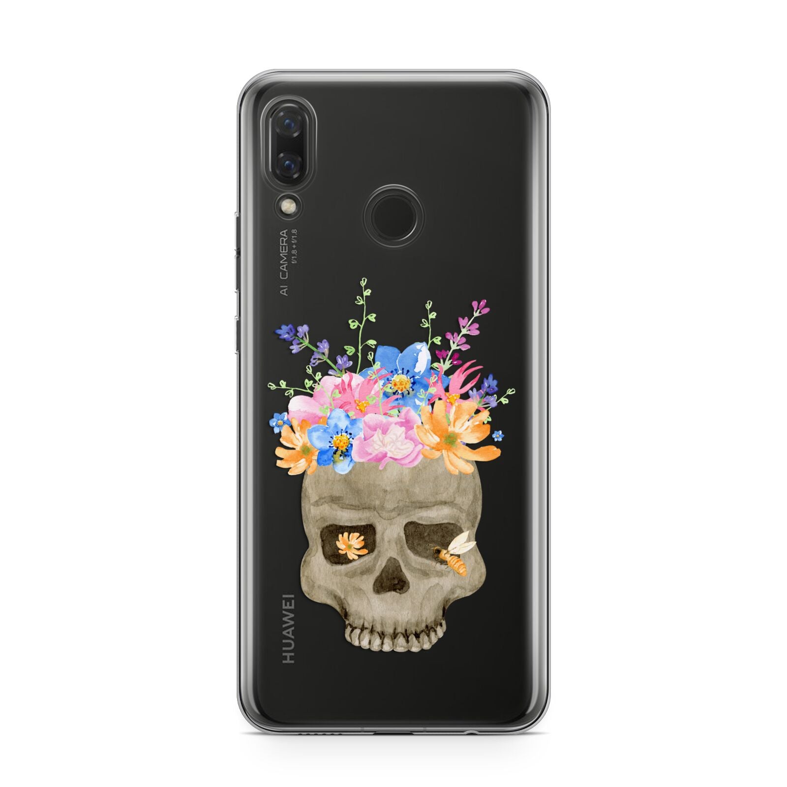 Halloween Flower Skull Huawei Nova 3 Phone Case