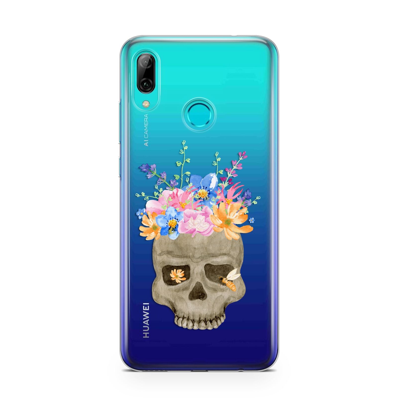 Halloween Flower Skull Huawei P Smart 2019 Case