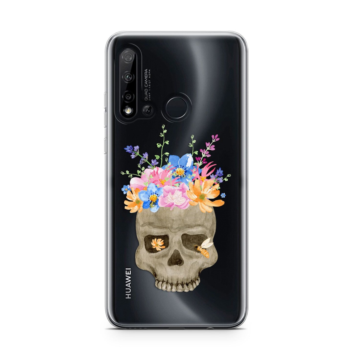 Halloween Flower Skull Huawei P20 Lite 5G Phone Case