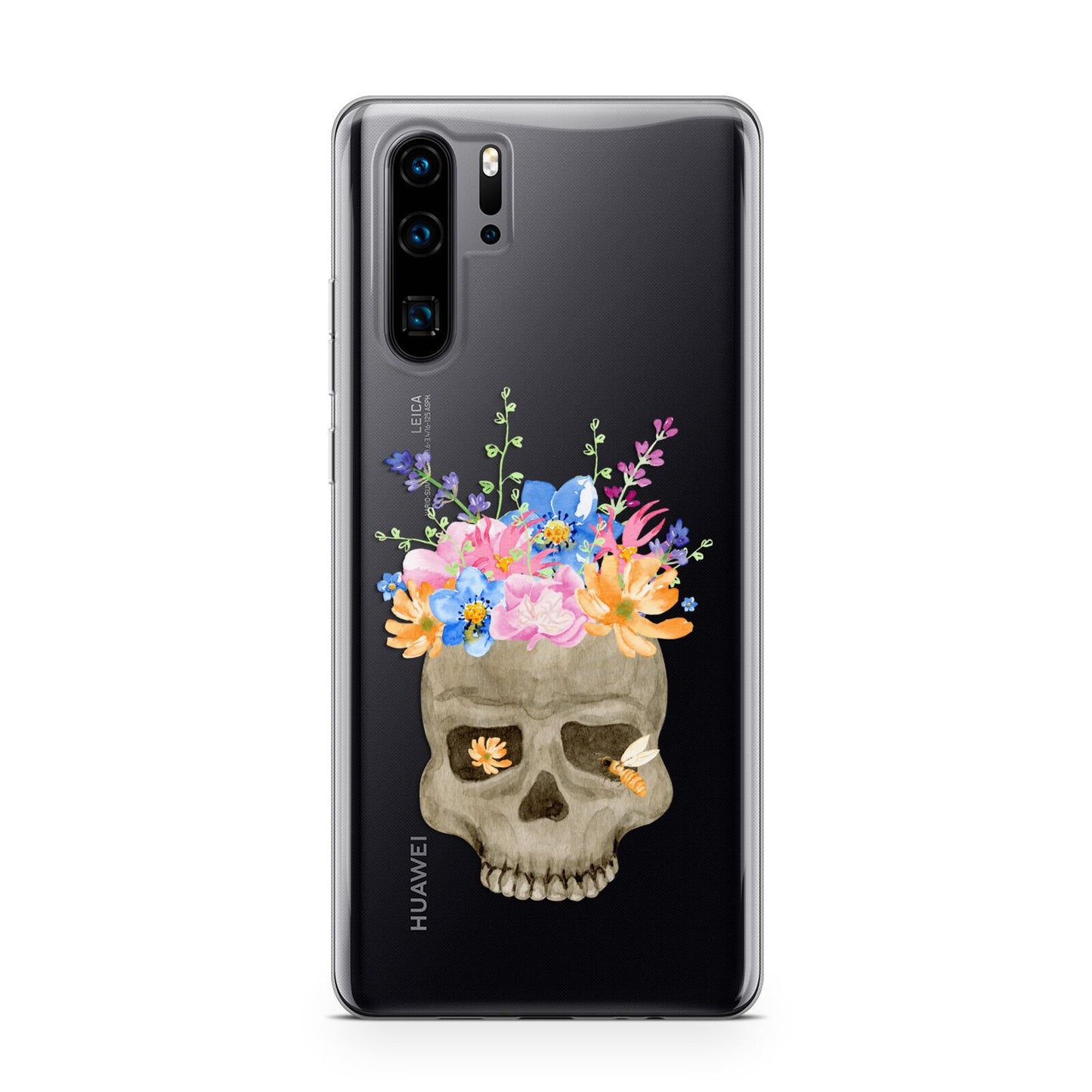 Halloween Flower Skull Huawei P30 Pro Phone Case