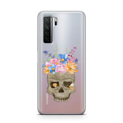 Halloween Flower Skull Huawei P40 Lite 5G Phone Case