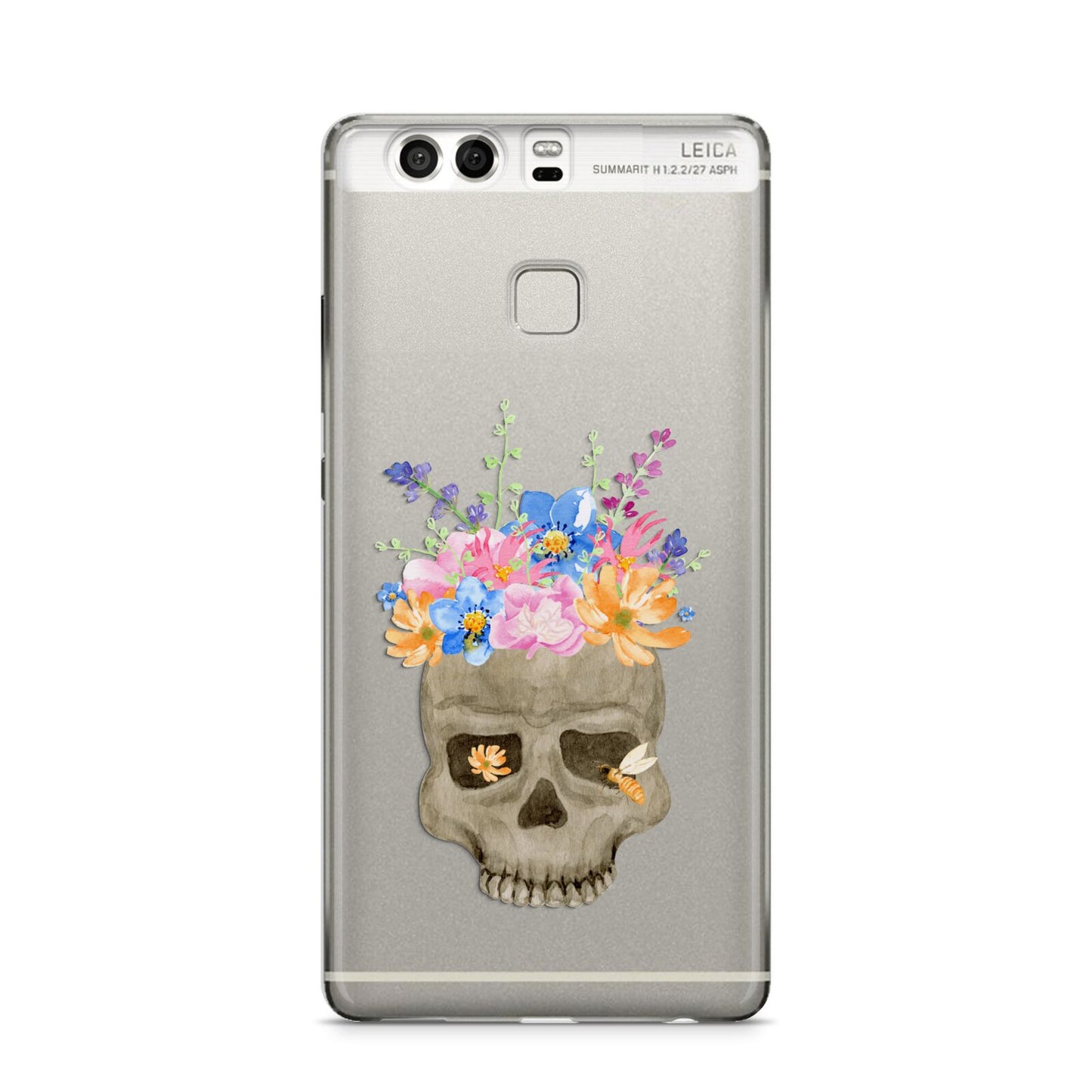 Halloween Flower Skull Huawei P9 Case