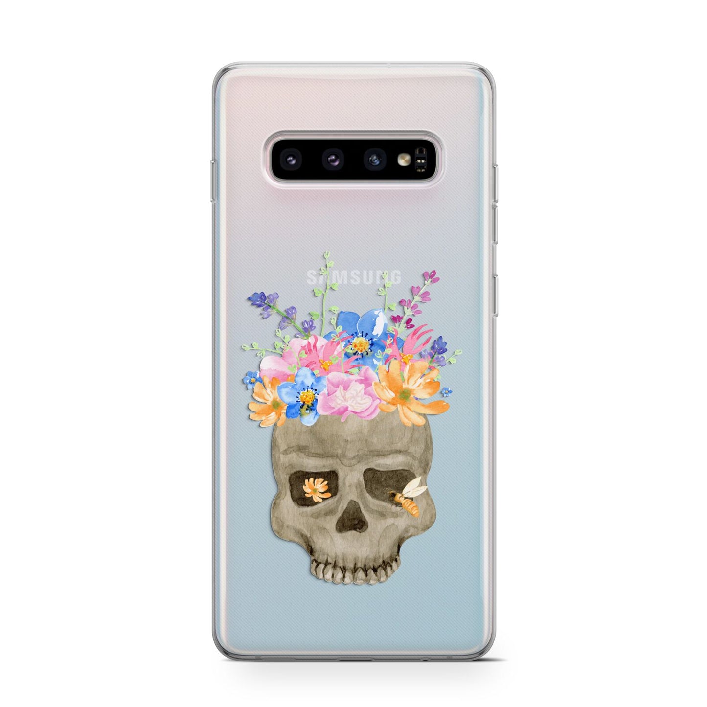 Halloween Flower Skull Protective Samsung Galaxy Case