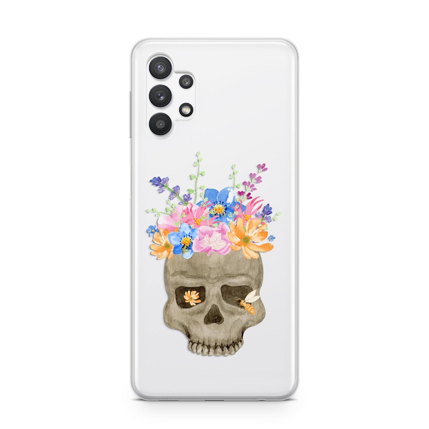 Halloween Flower Skull Samsung A32 5G Case