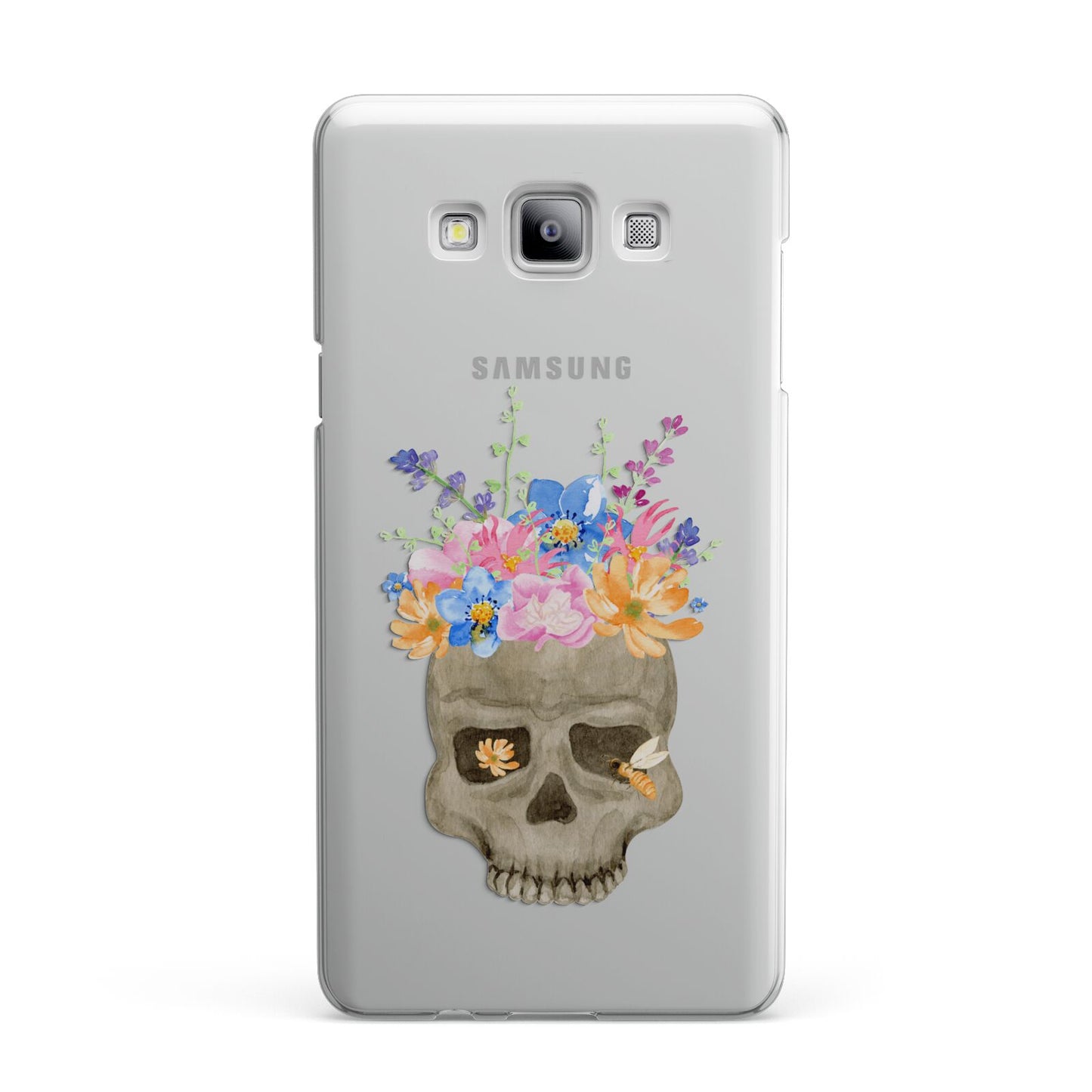 Halloween Flower Skull Samsung Galaxy A7 2015 Case