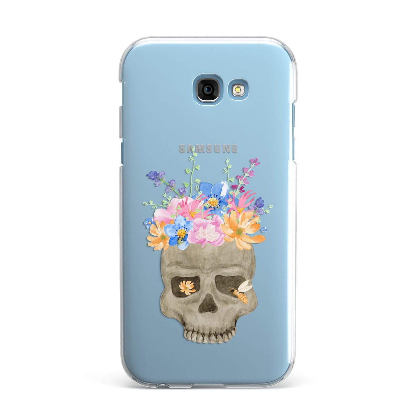 Halloween Flower Skull Samsung Galaxy A7 2017 Case