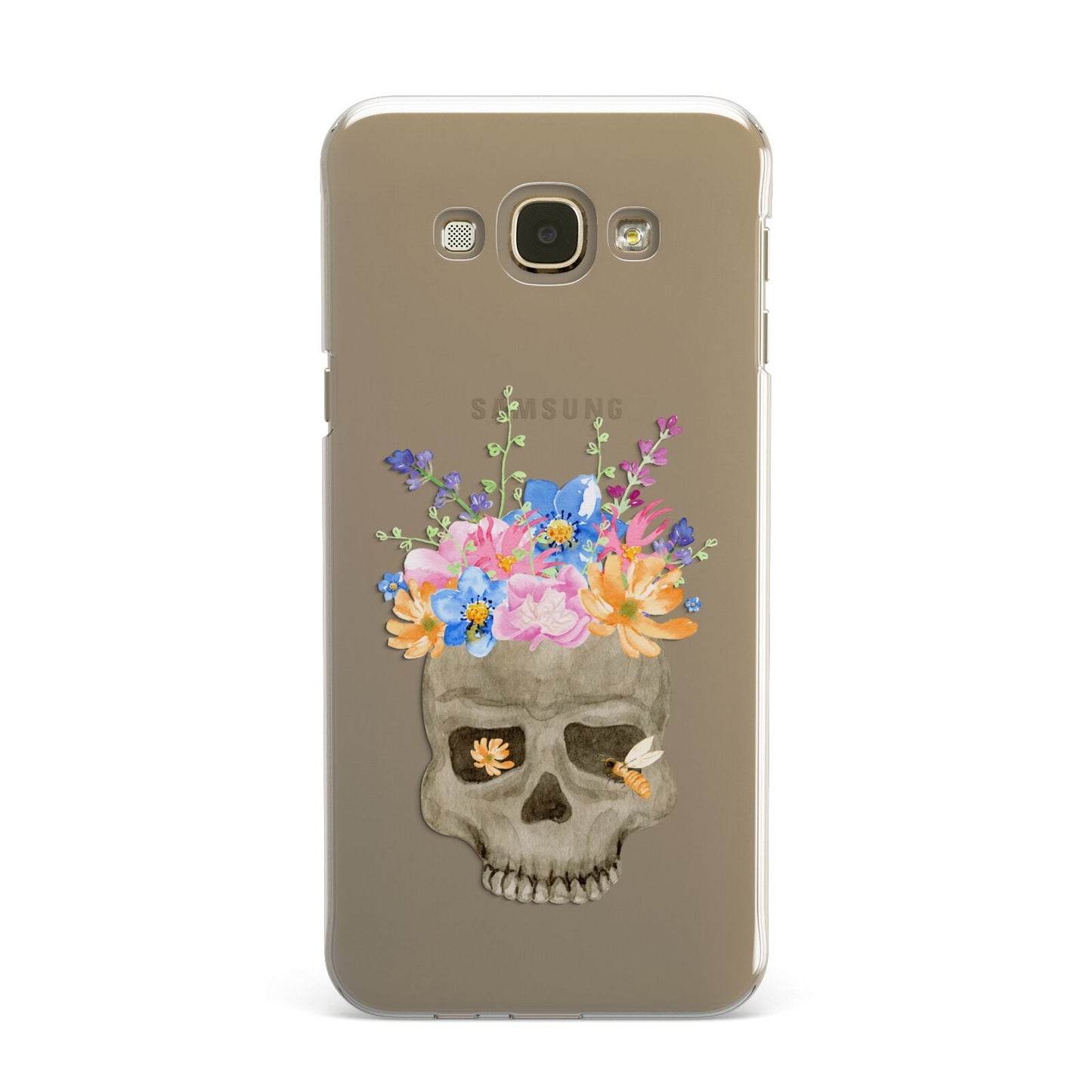 Halloween Flower Skull Samsung Galaxy A8 Case