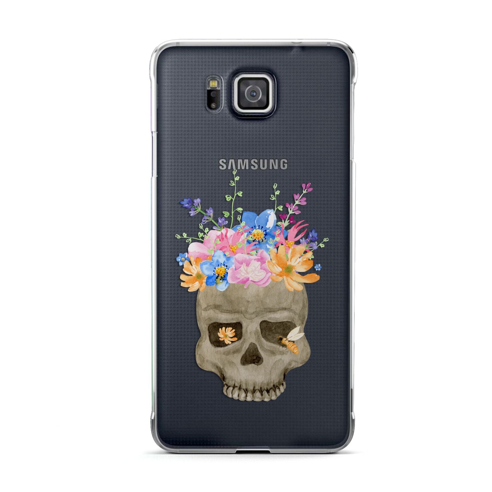 Halloween Flower Skull Samsung Galaxy Alpha Case