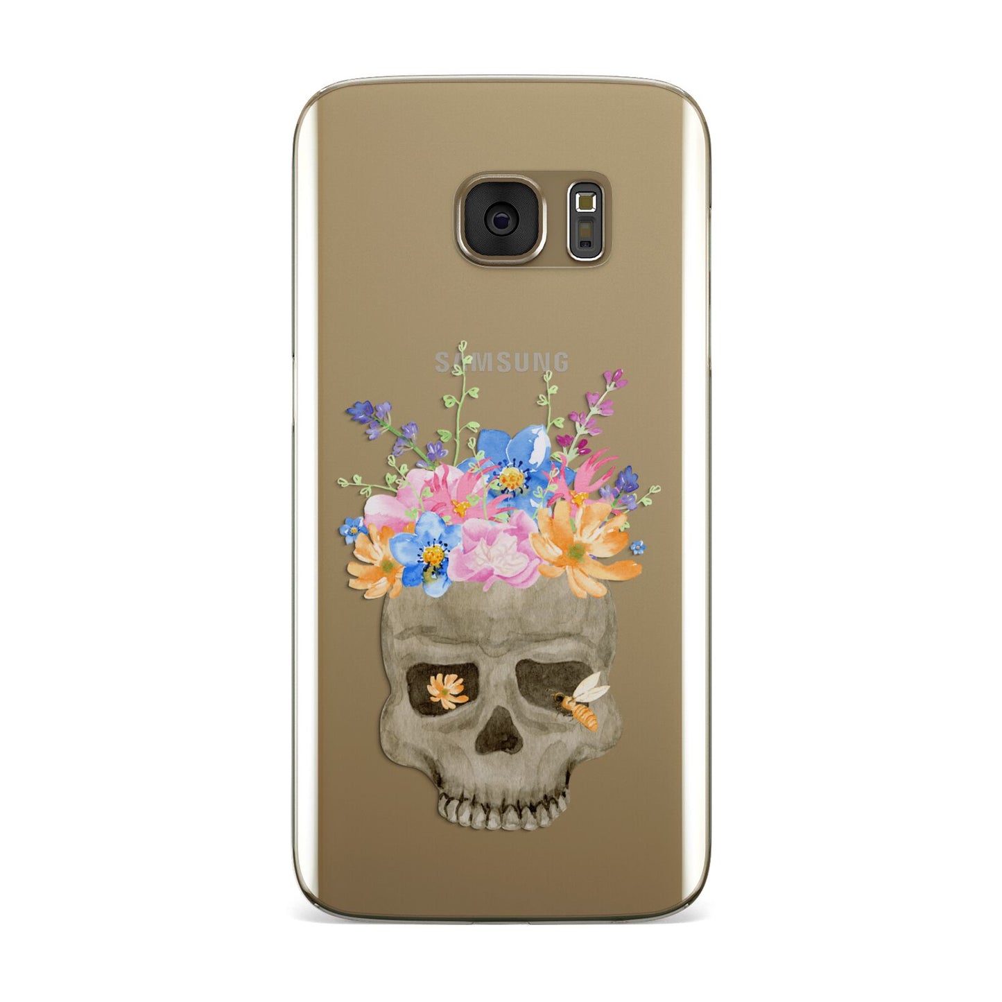 Halloween Flower Skull Samsung Galaxy Case