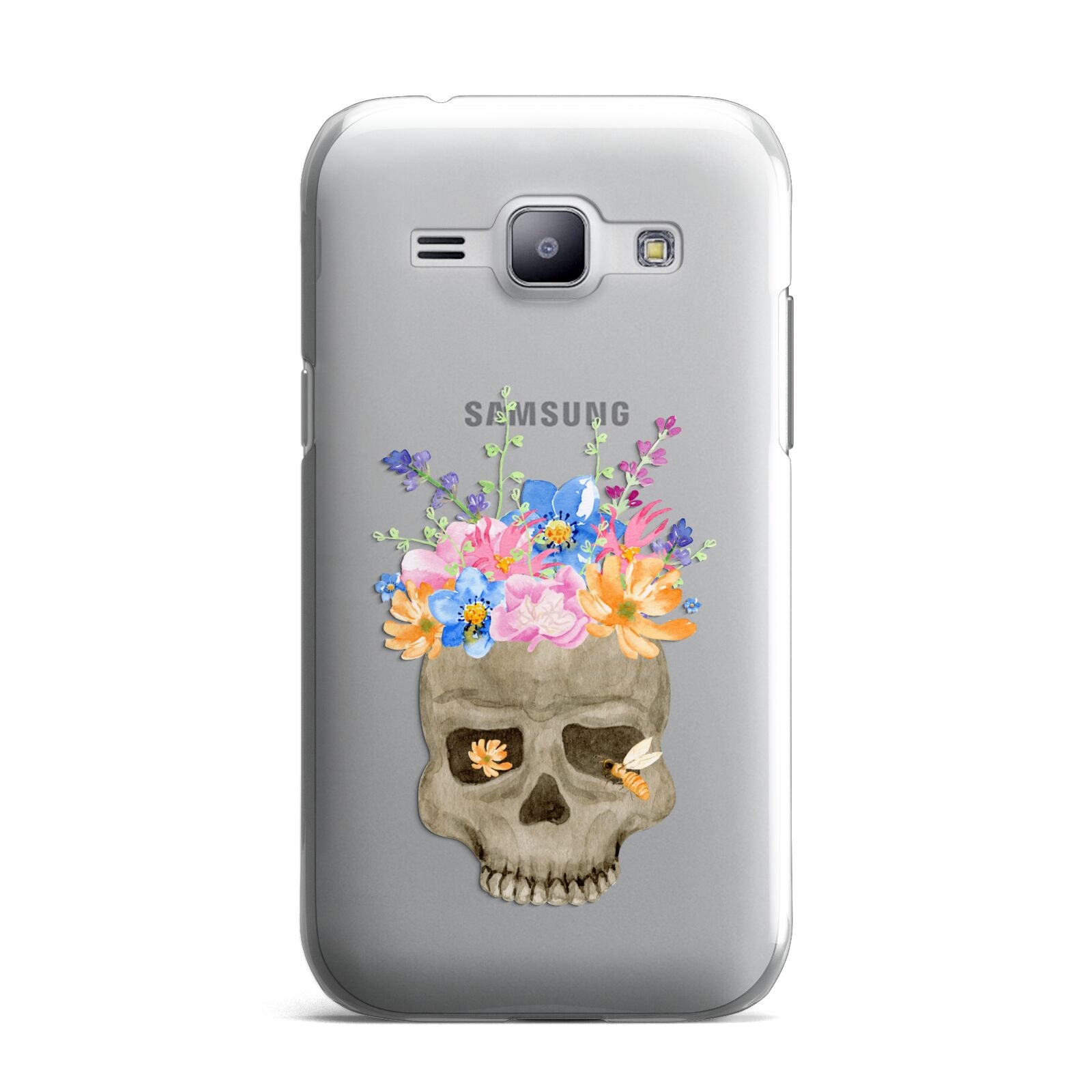 Halloween Flower Skull Samsung Galaxy J1 2015 Case