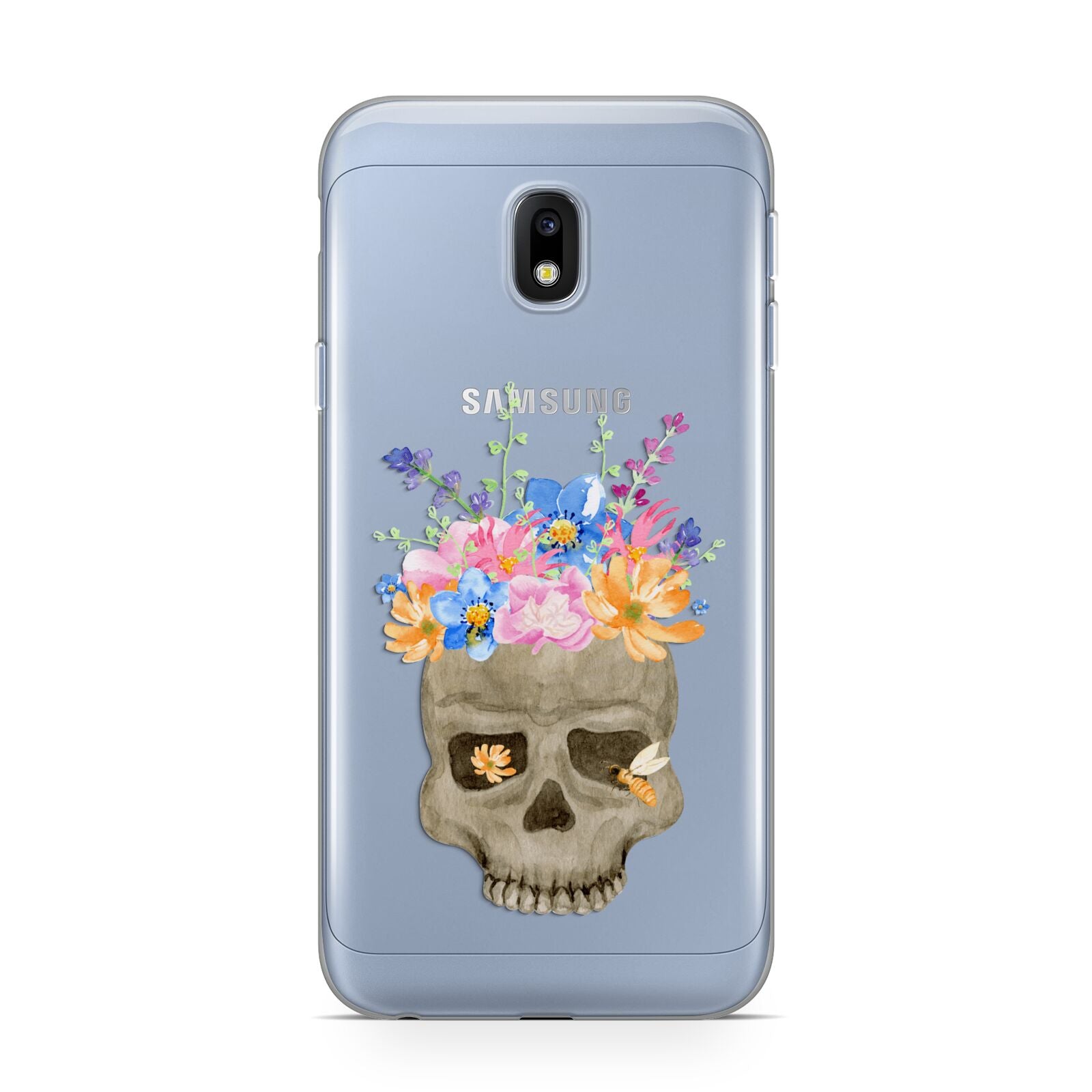 Halloween Flower Skull Samsung Galaxy J3 2017 Case