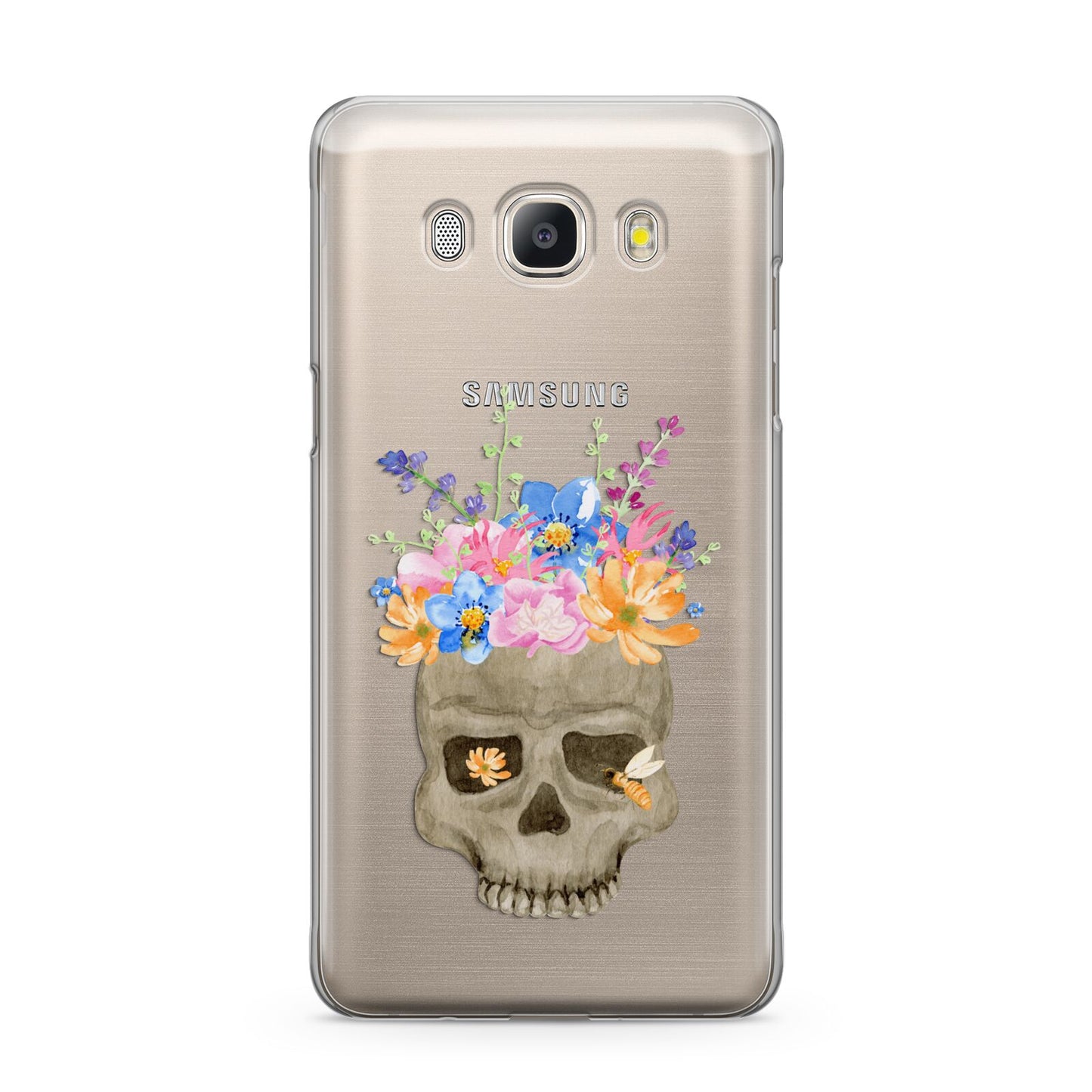 Halloween Flower Skull Samsung Galaxy J5 2016 Case