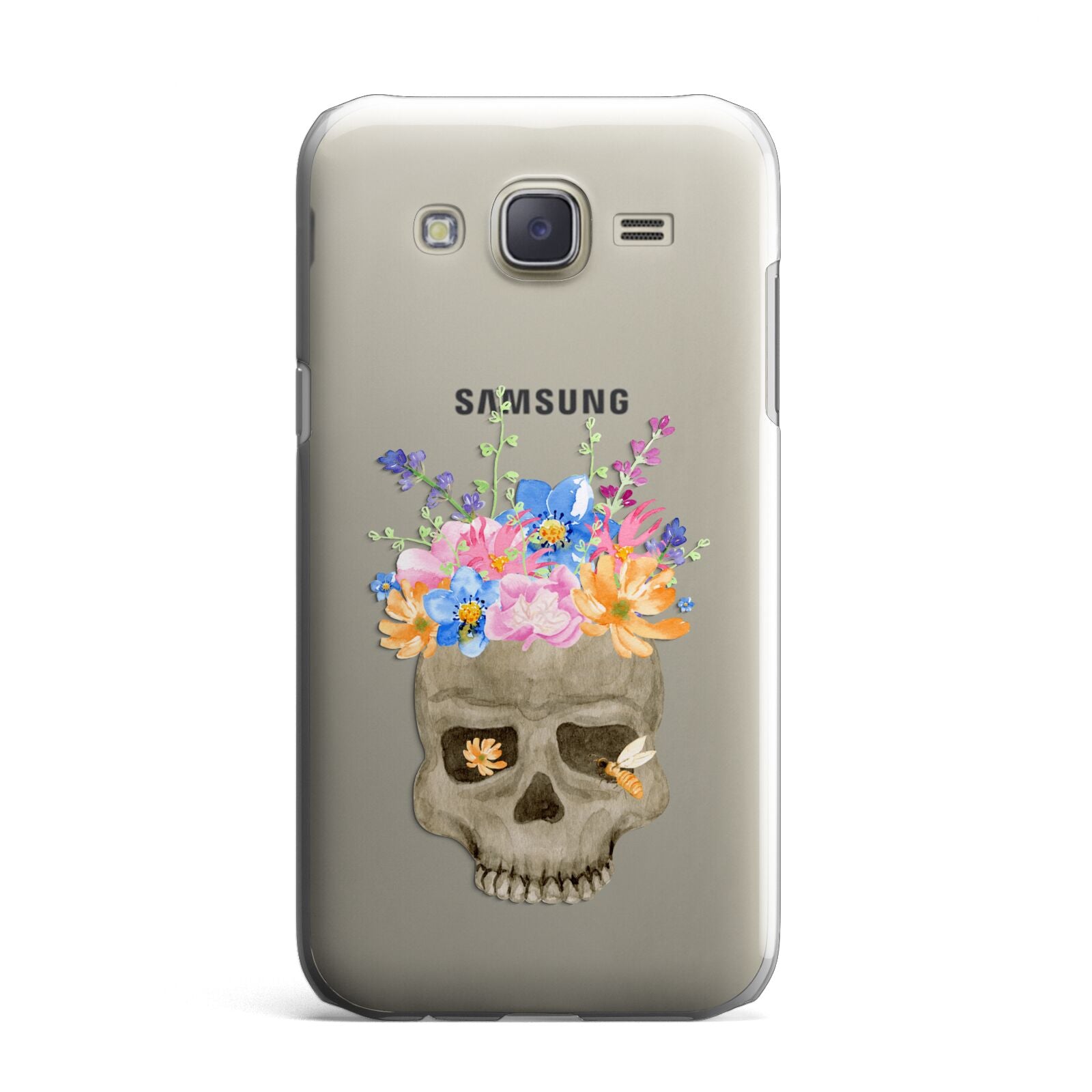 Halloween Flower Skull Samsung Galaxy J7 Case