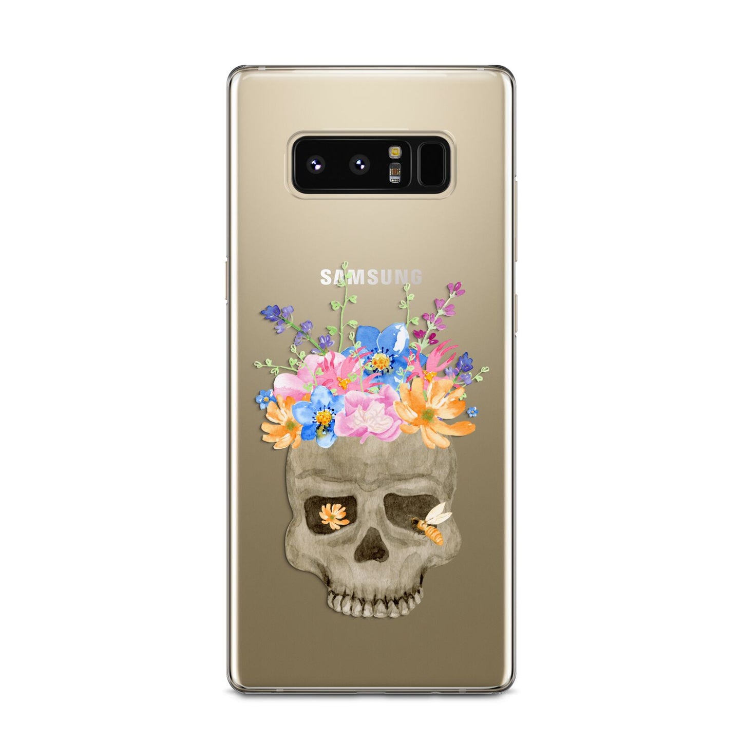 Halloween Flower Skull Samsung Galaxy Note 8 Case