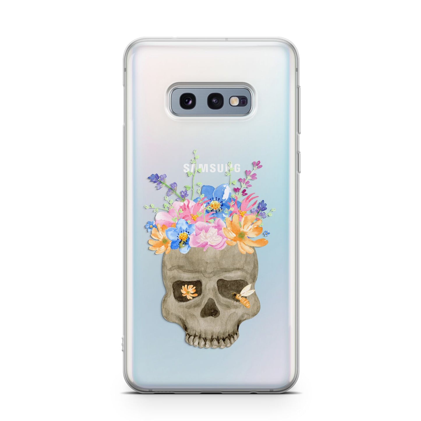 Halloween Flower Skull Samsung Galaxy S10E Case