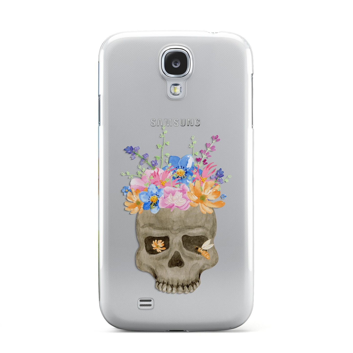 Halloween Flower Skull Samsung Galaxy S4 Case