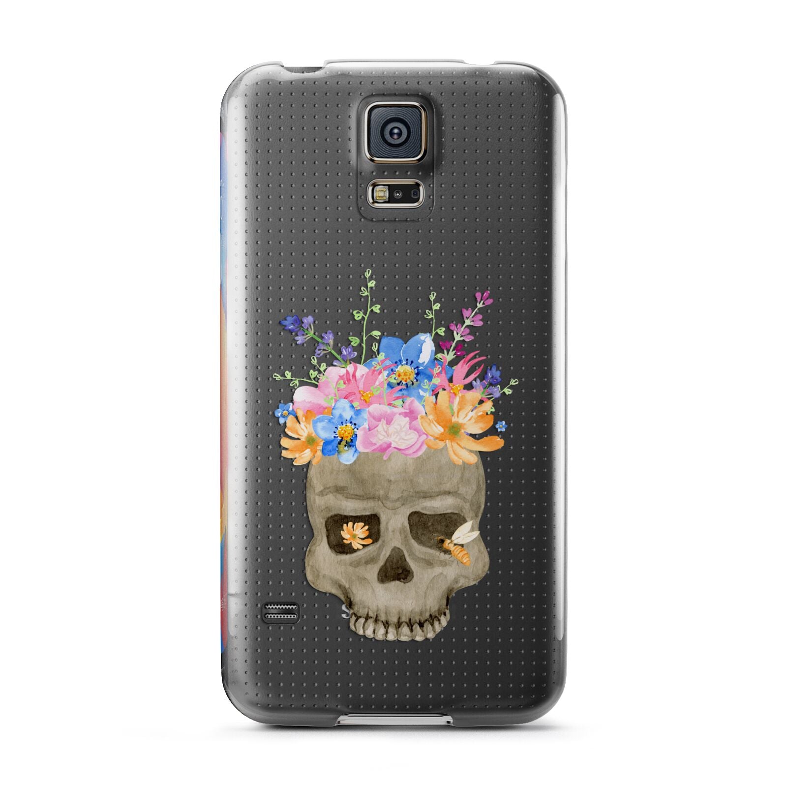 Halloween Flower Skull Samsung Galaxy S5 Case