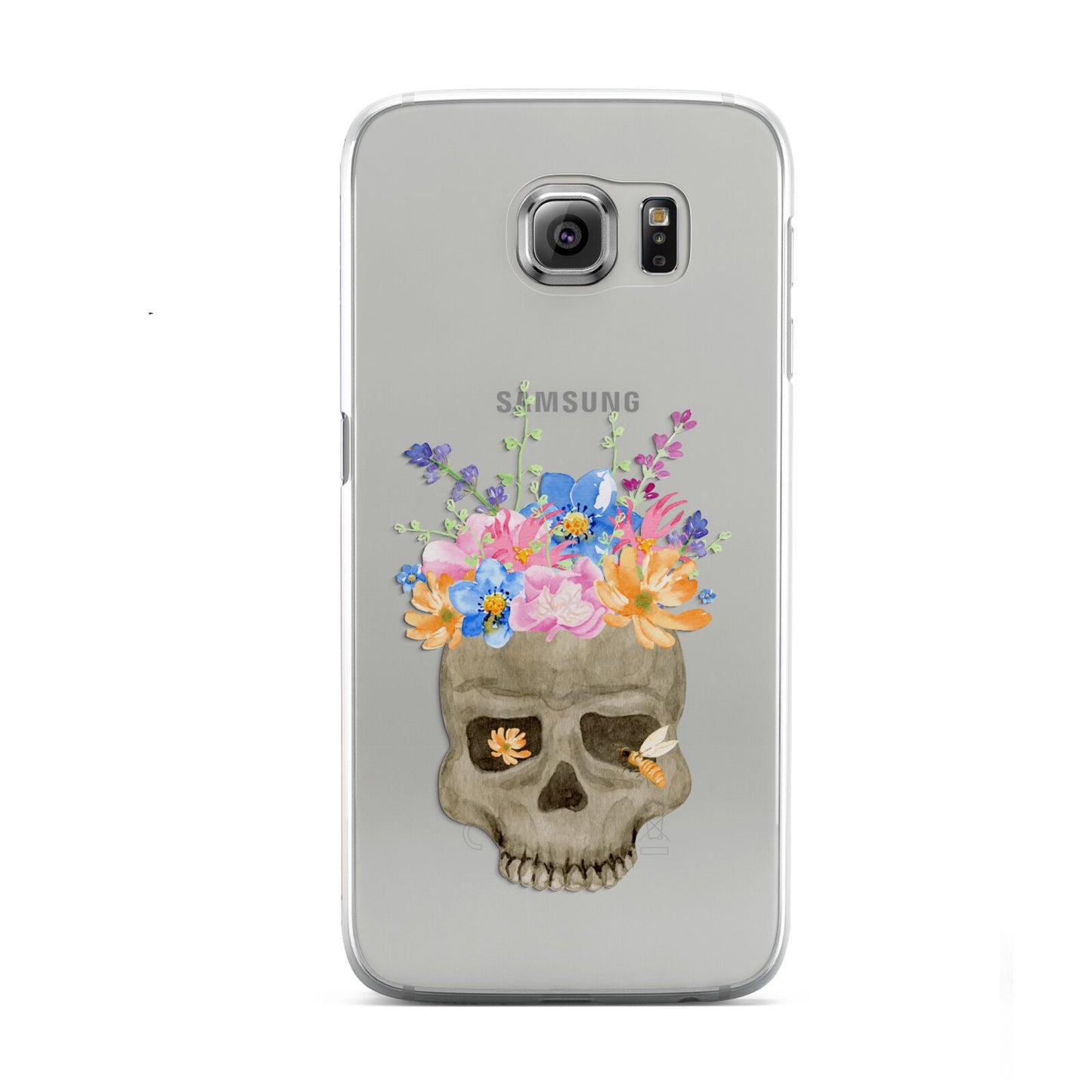 Halloween Flower Skull Samsung Galaxy S6 Case