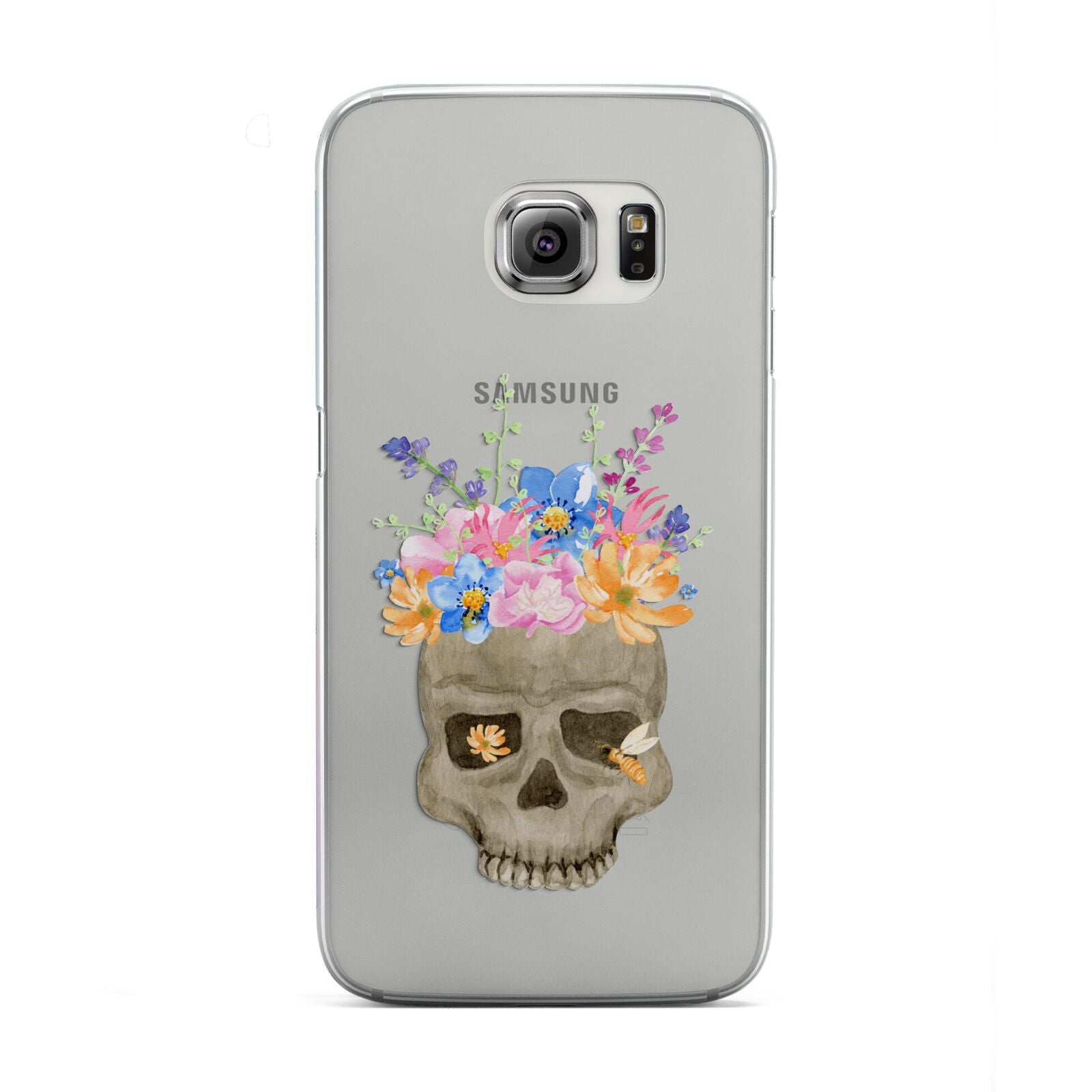 Halloween Flower Skull Samsung Galaxy S6 Edge Case