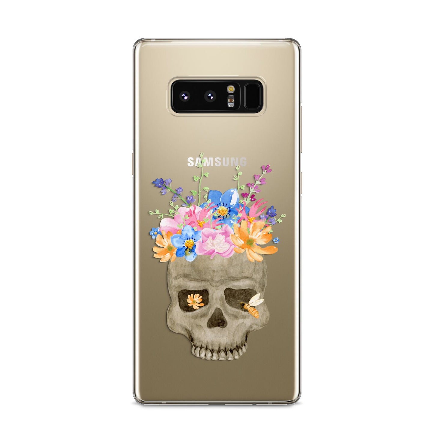 Halloween Flower Skull Samsung Galaxy S8 Case