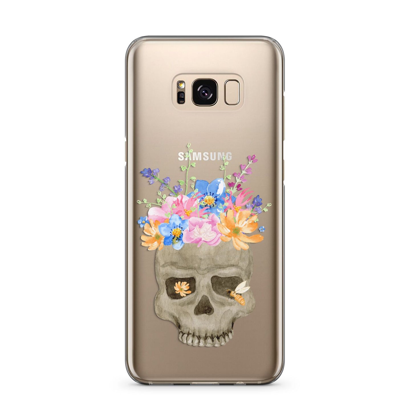 Halloween Flower Skull Samsung Galaxy S8 Plus Case