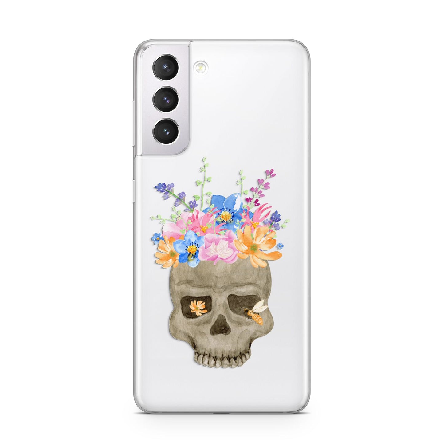 Halloween Flower Skull Samsung S21 Case