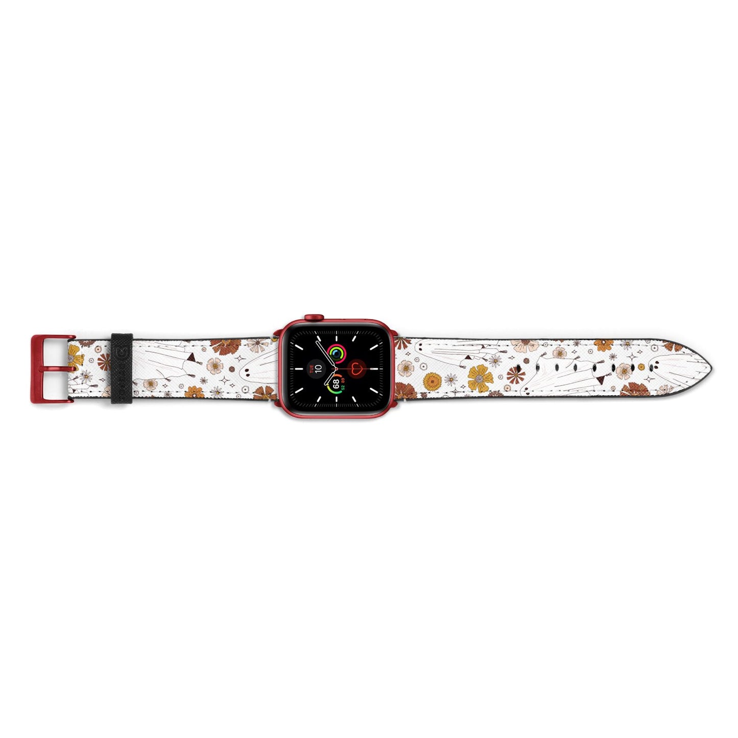 Halloween Ghost Apple Watch Strap Landscape Image Red Hardware