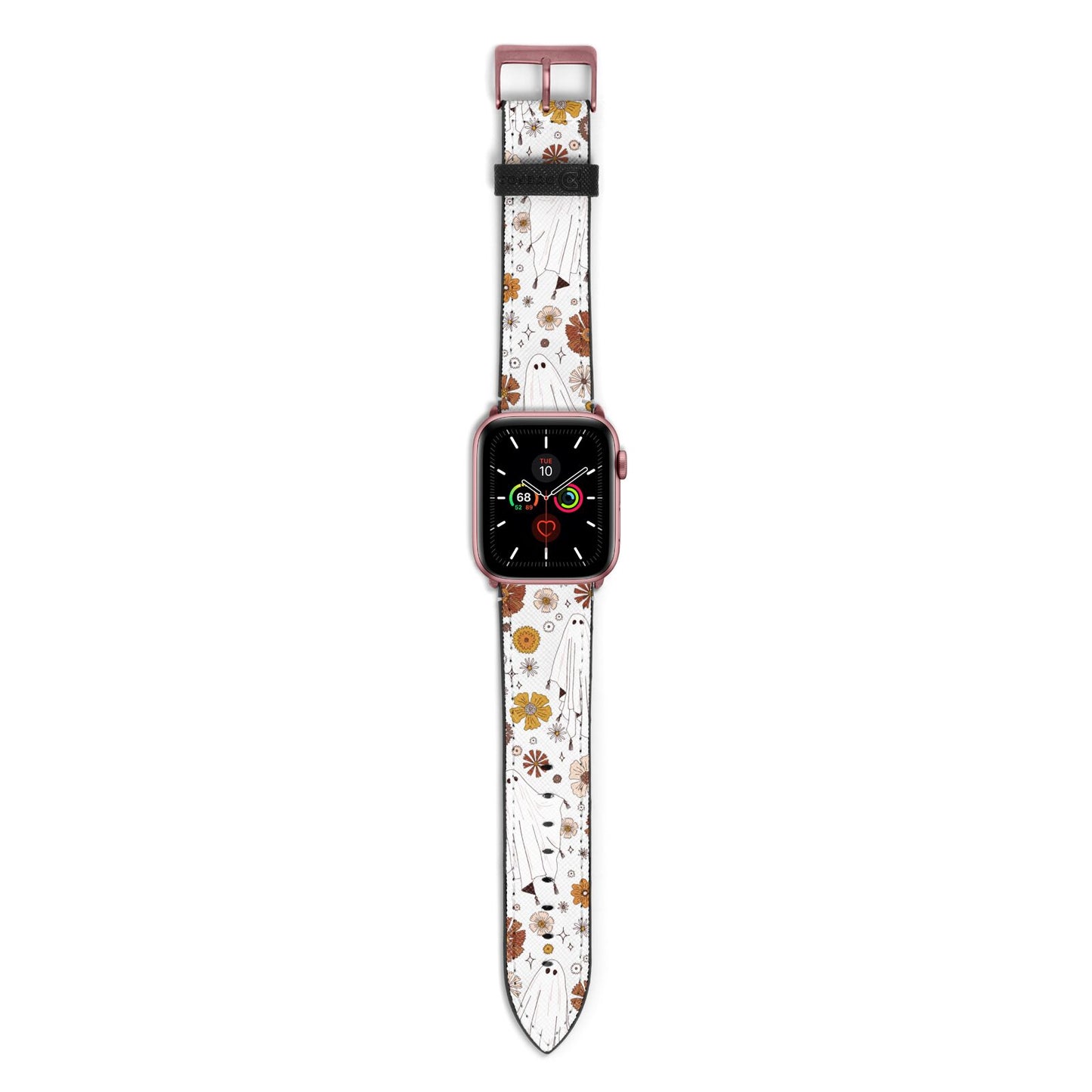 Halloween Ghost Apple Watch Strap with Rose Gold Hardware