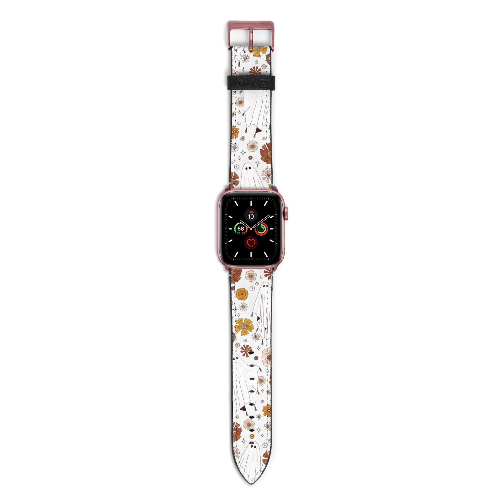 Halloween Ghost Apple Watch Strap with Rose Gold Hardware