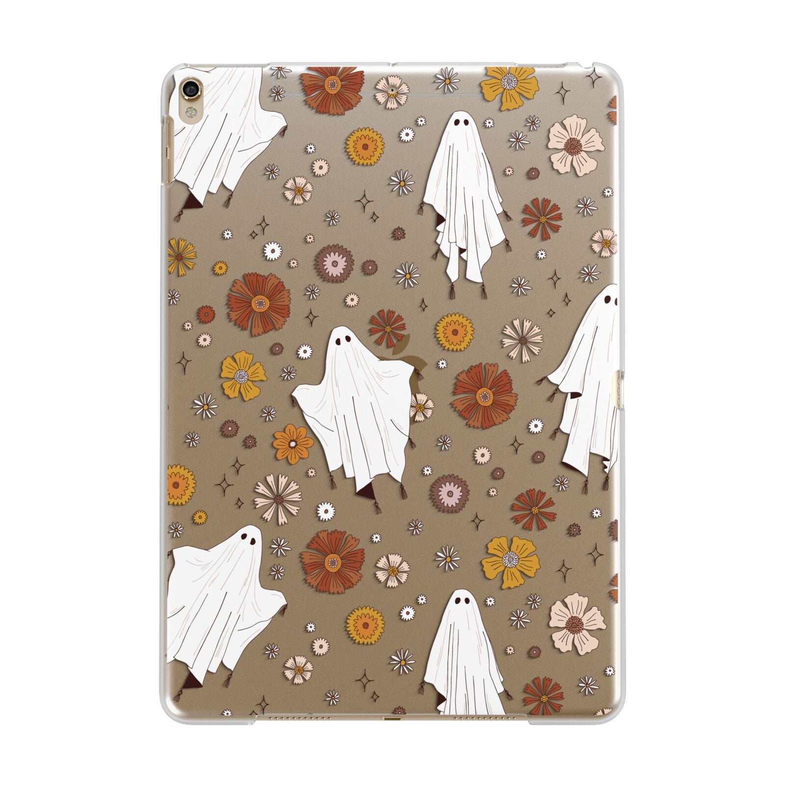 Halloween Ghost Apple iPad Gold Case