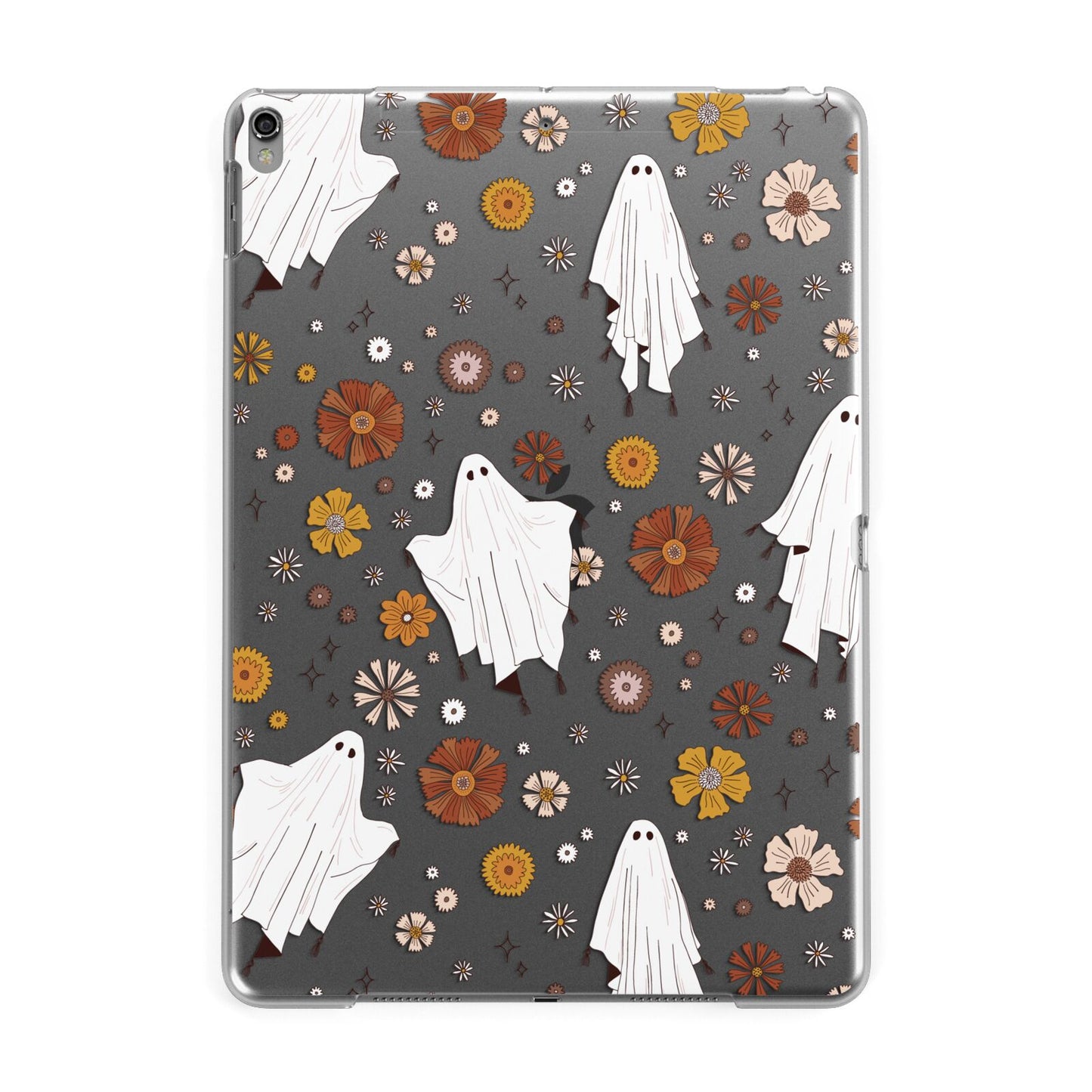 Halloween Ghost Apple iPad Grey Case