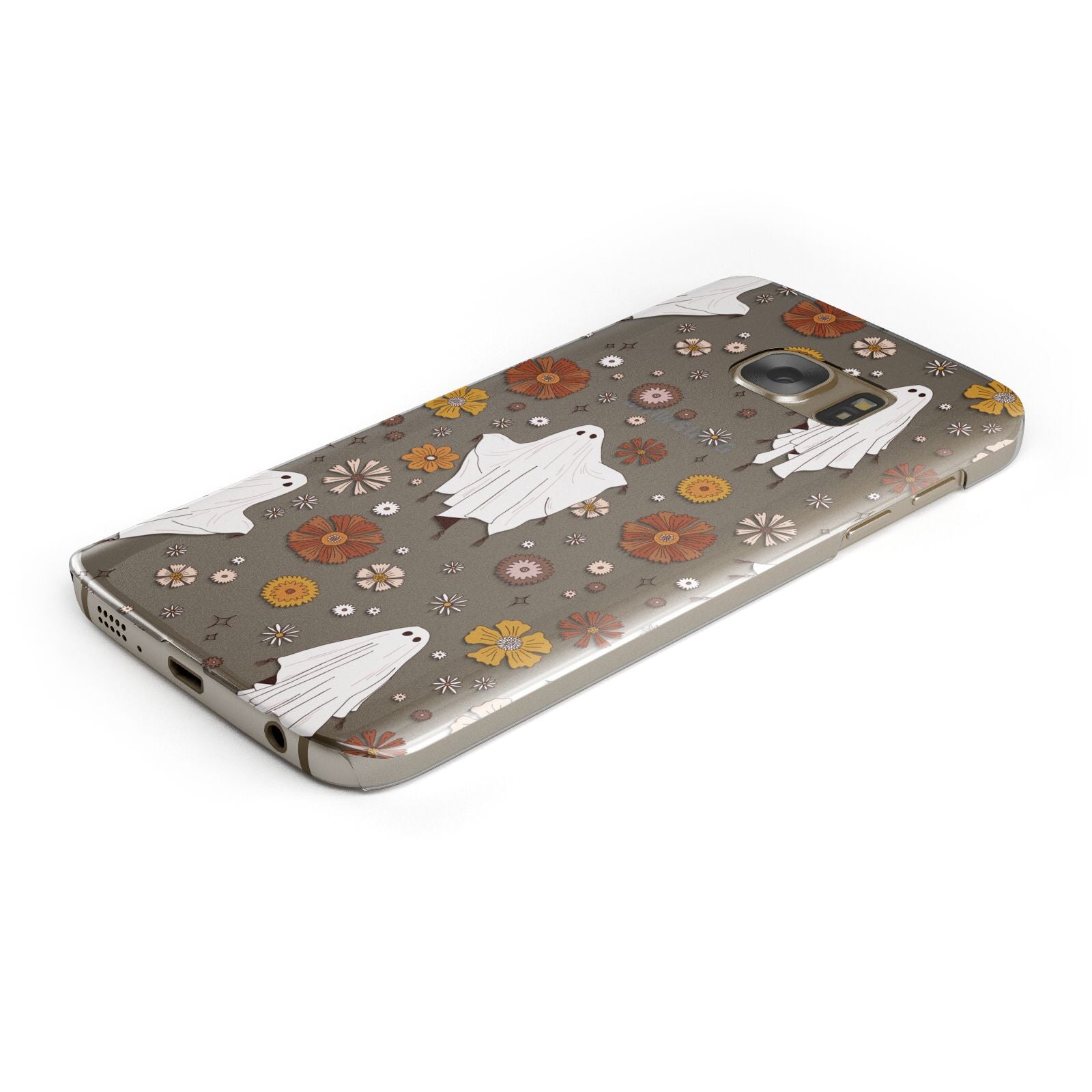 Halloween Ghost Protective Samsung Galaxy Case Angled Image