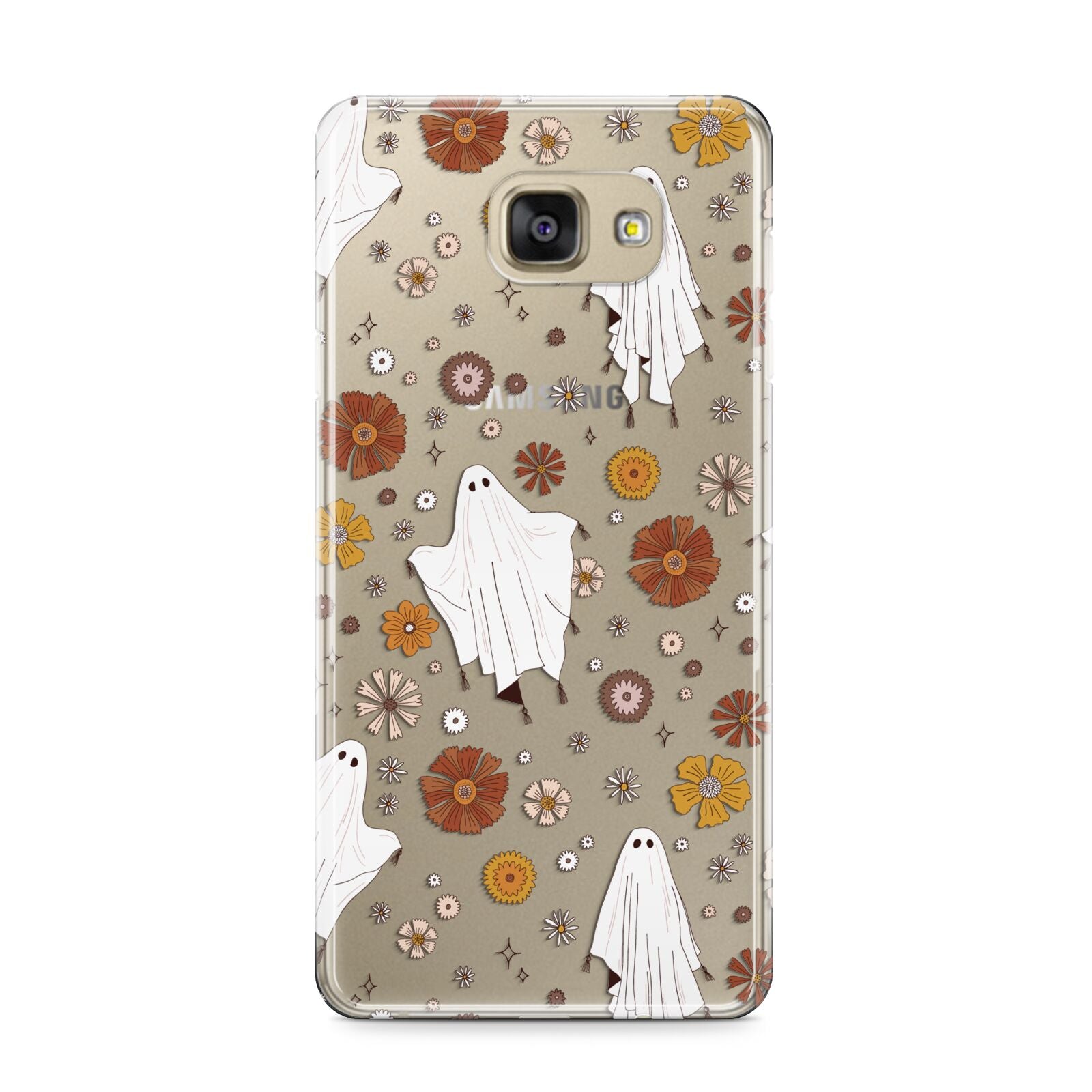 Halloween Ghost Samsung Galaxy A9 2016 Case on gold phone