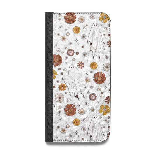 Halloween Ghost Vegan Leather Flip iPhone Case